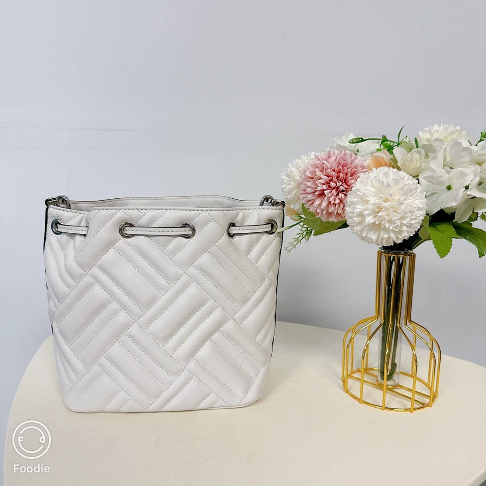 Michael Kors Michael Kors 35T9SP6C0T Peyton Quilted Leather XS Bucket Size ONE SIZE - 3 Thumbnail