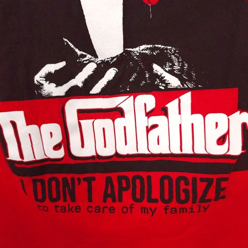 Vintage Godfather T Shirt Mens 5XL Red I Dont Apologize To Take Care Of My Family Size US XXL / EU 58 / 5 - 4 Thumbnail