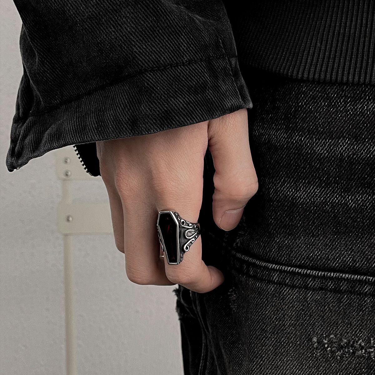 Jewelry Bloody mummy Future Jewelry Rings Chrome Ring (Size 7-13) Size ONE SIZE - 2 Thumbnail