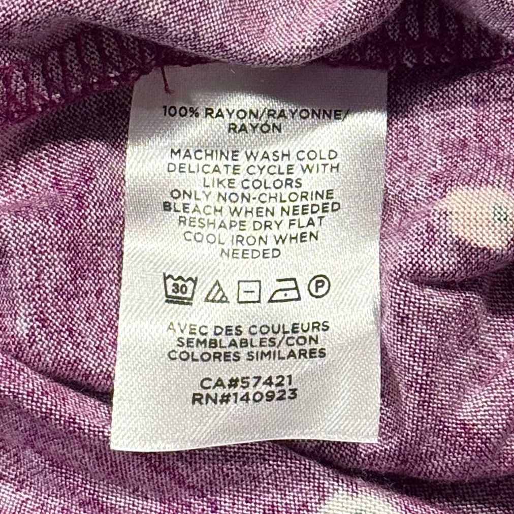 Loft NWT Loft Top Floral Ruffle Cottage Romantic Boho Purple XL Size XL / US 12-14 / IT 48-50 - 6 Thumbnail