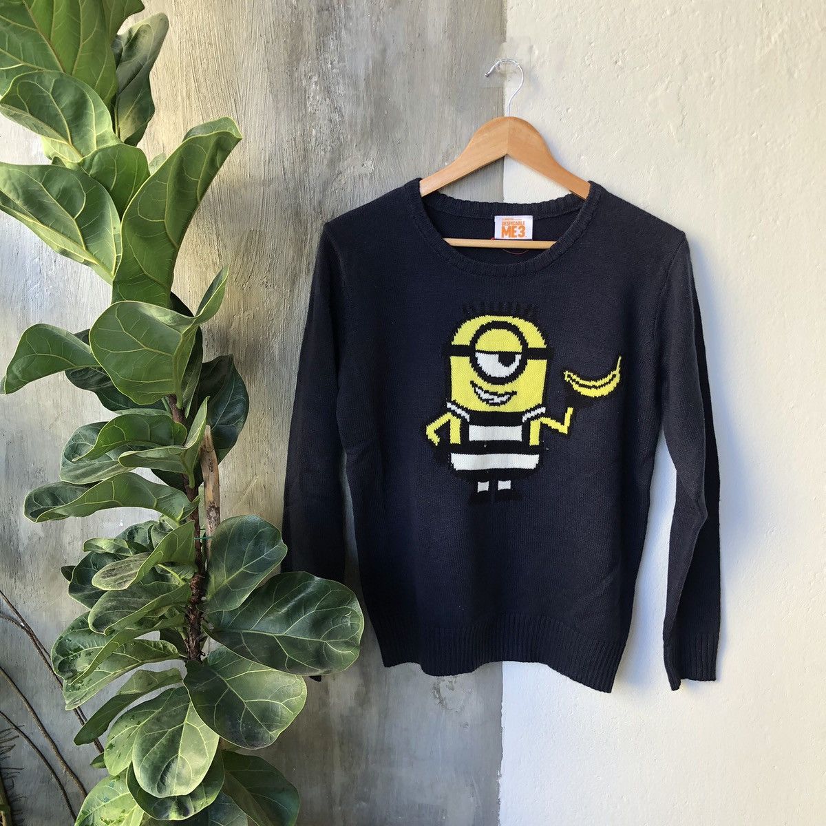 image of Movie Despicable Me 3 Animated Comedy Film Knitwear in Navy, Men's (Size Medium)