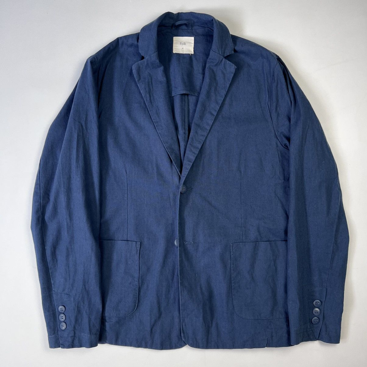 Folk Folk Linen cotton blazer jacket Size US L / EU 52-54 / 3 - 1 Thumbnail