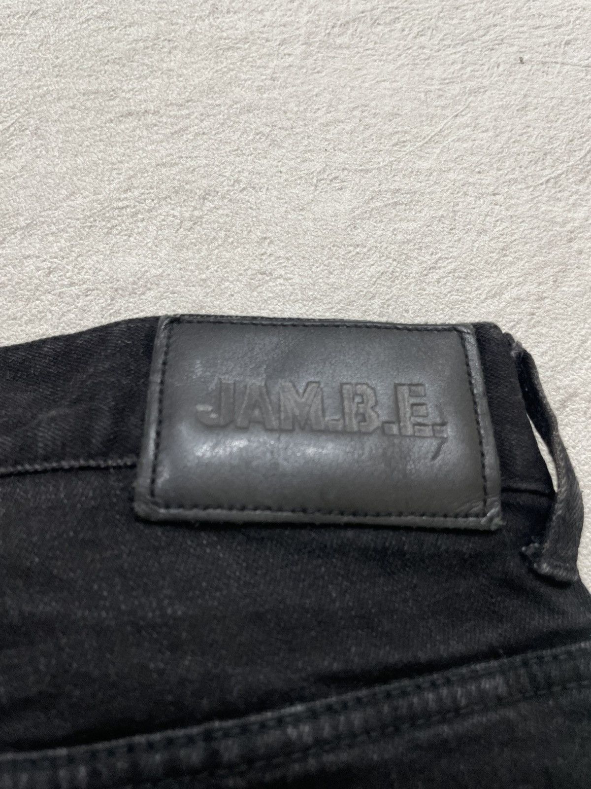 Japanese Brand Jambange Distressed Washed Black Jeans y2k Size US 30 / EU 46 - 10 Thumbnail