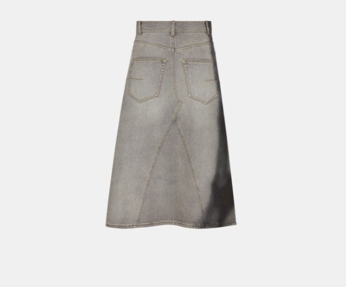 Dior o1w1db10425 422J19A Midi Skirt in Grey & Black Size 25" / US 0 / IT 36 - 2 Thumbnail