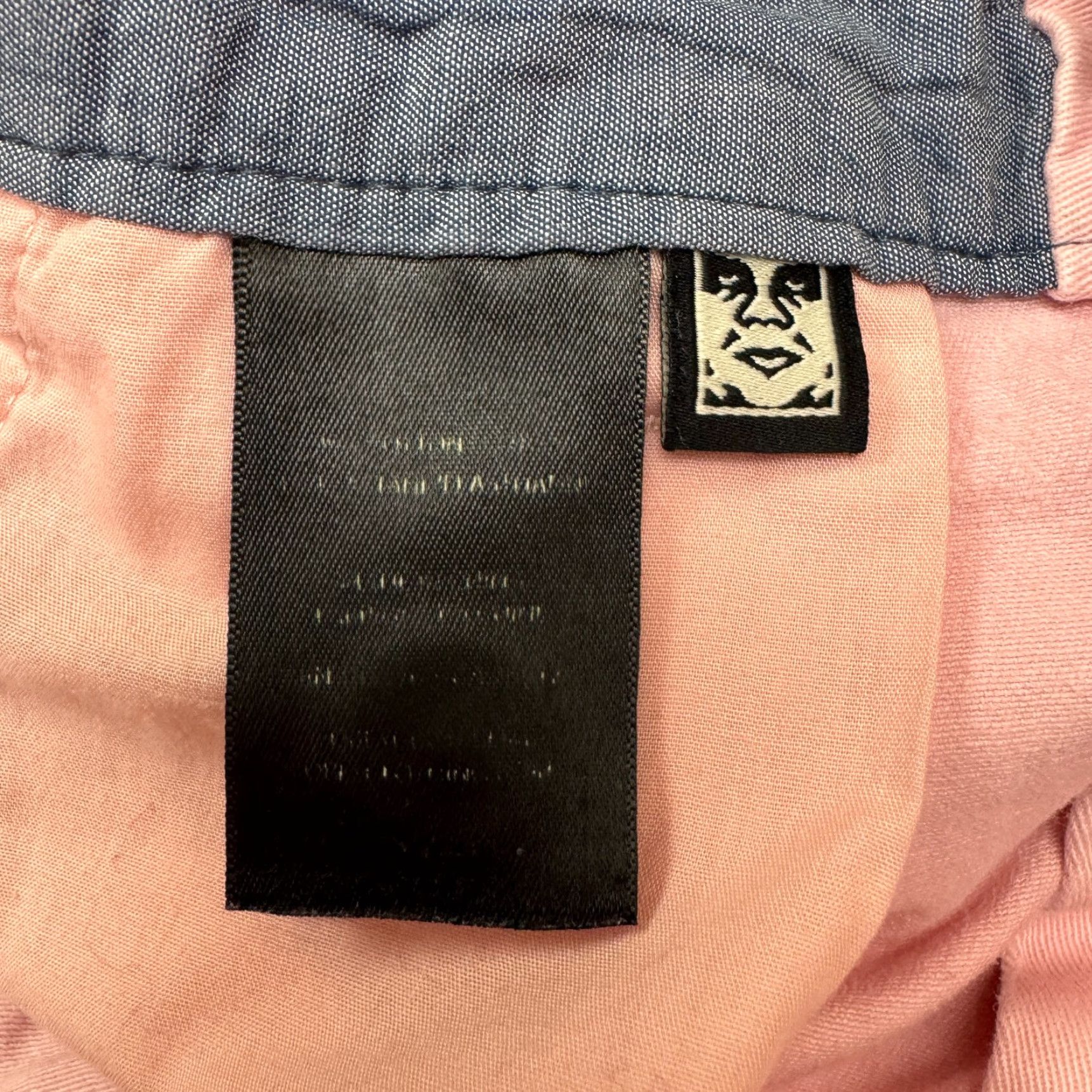 Obey OBEY Chino Shorts Mens 30 Pink Flat Front Cotton Casual Summer Short with Pockets, Regular Rise, 7in Inseam, Preppy Outdoor Style Mens Clothing Size US 30 / EU 46 - 6 Thumbnail