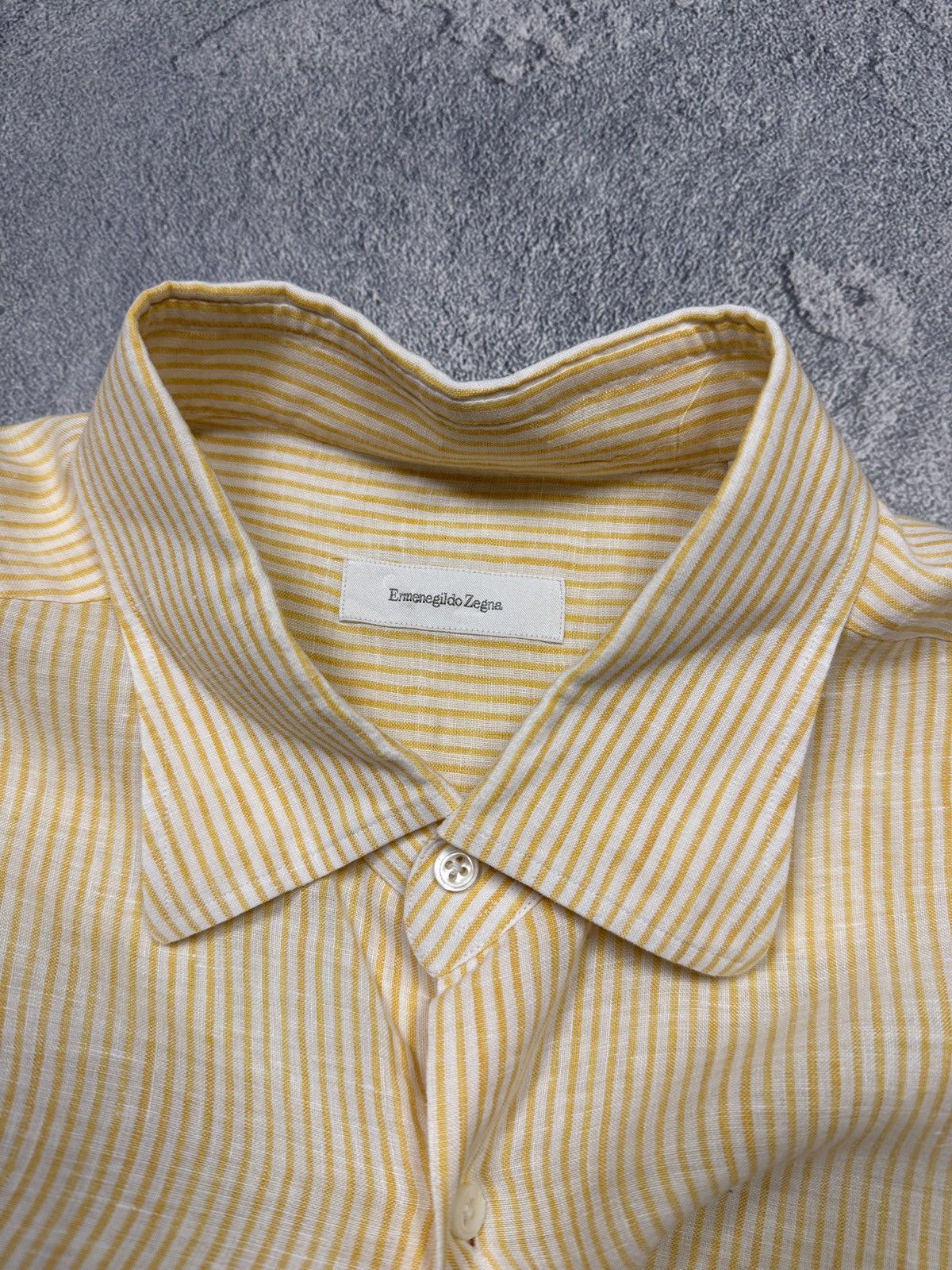 Ermenegildo Zegna Ermenegildo Zegna Linen Shirt 00s Size US XL / EU 56 / 4 - 10 Thumbnail