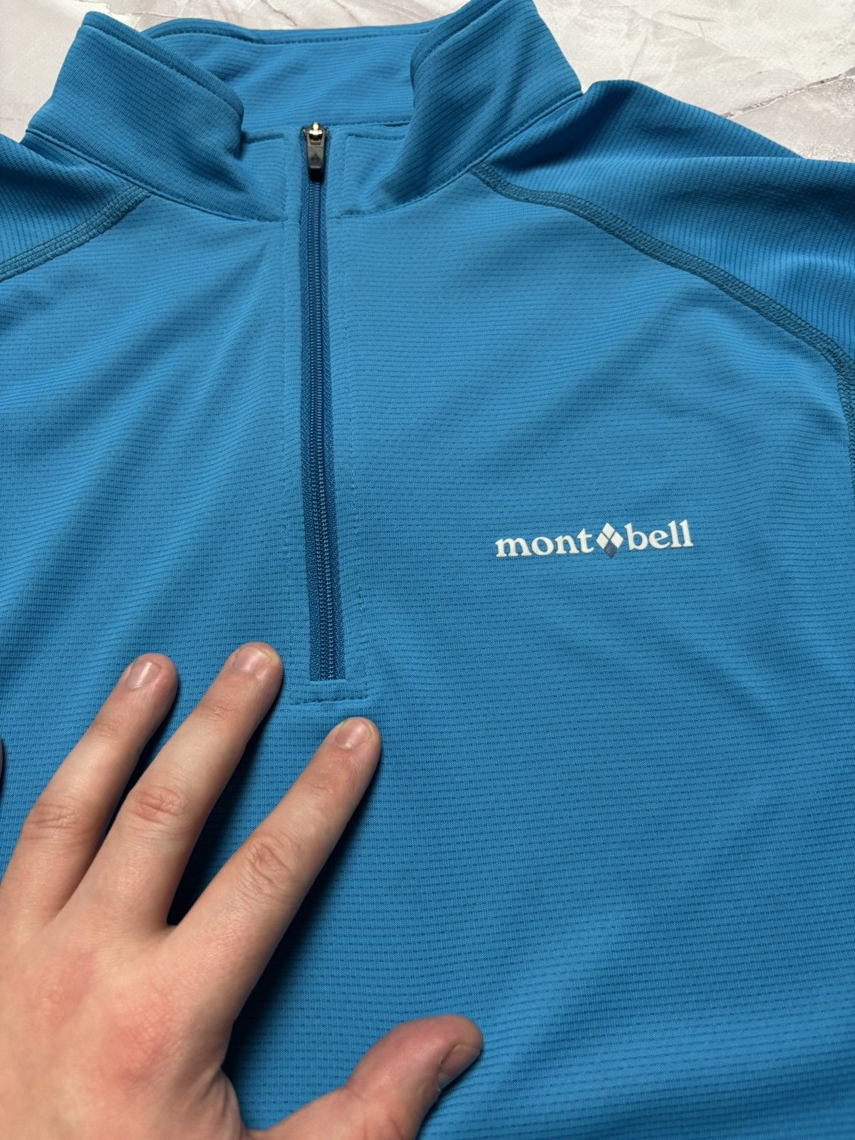 Montbell Montbell Wickron Cool Long Sleeve Zip Shirt Hiking Mens S Size US S / EU 44-46 / 1 - 7 Thumbnail