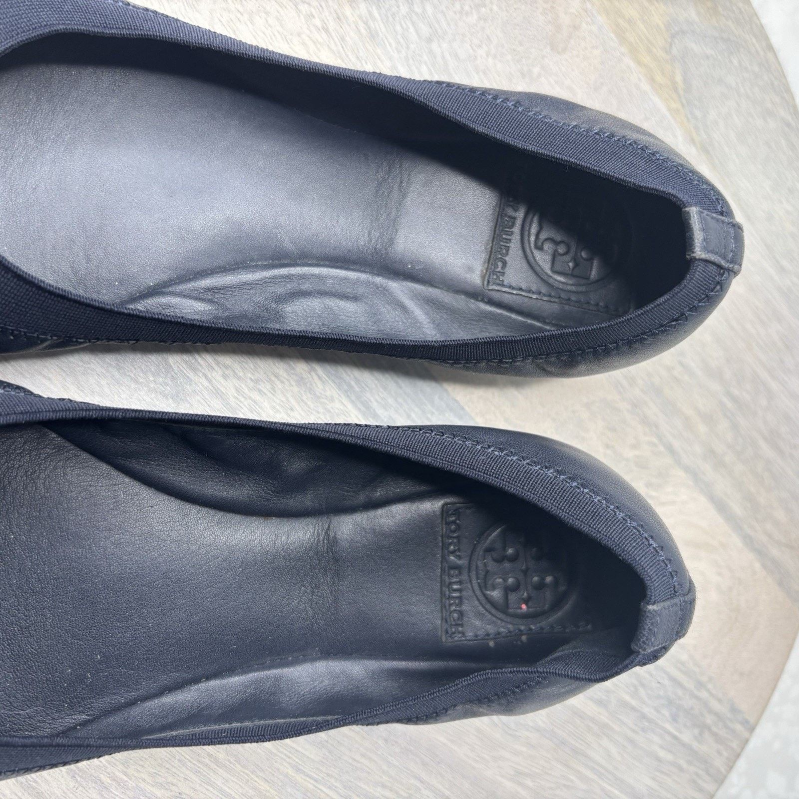 Tory Burch Tory Burch Slip On Navy Shoes 9M Size US 9 / IT 39 - 6 Thumbnail