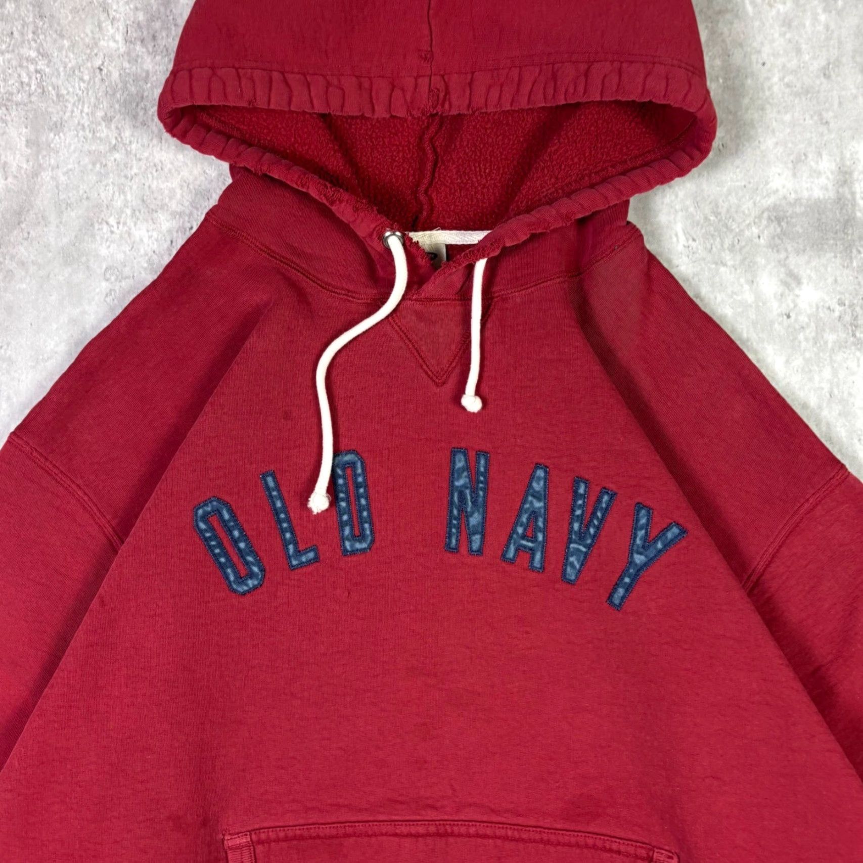 Old Navy Old Navy Hoodie Mens 2XL Red Pullover Fleece Sweatshirt Logo Applique Size US XXL / EU 58 / 5 - 6 Thumbnail