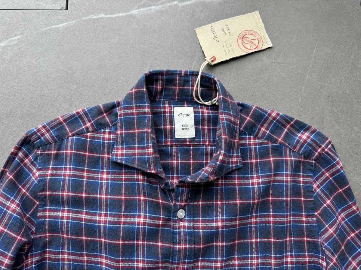 Ring Jacket Elento by Ring Jacket Japan Made Mens Cotton Check Shirt Size US S / EU 44-46 / 1 - 5 Thumbnail