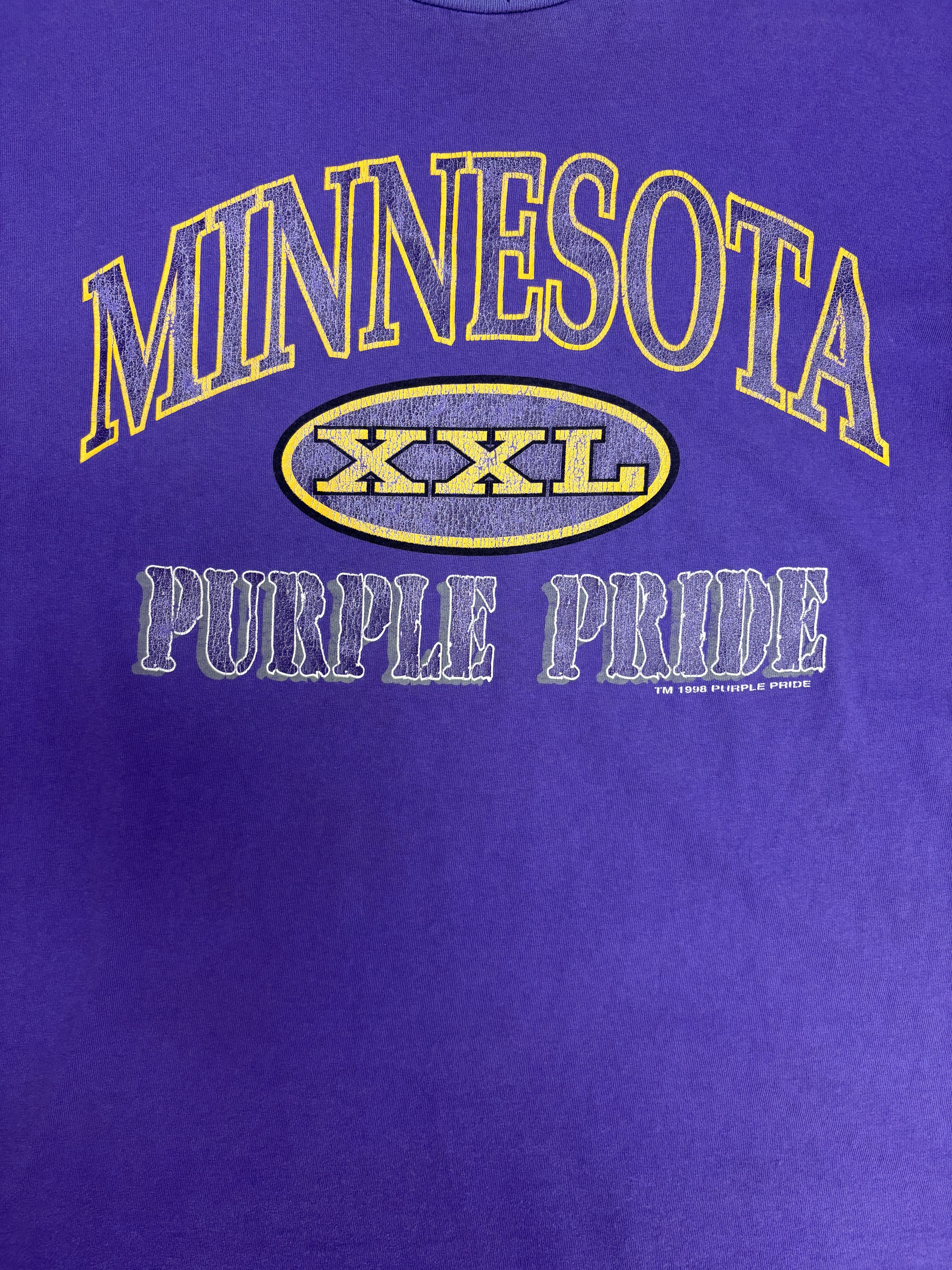 Vintage Minnesota Vikings Purple Pride Vintage Purple T-Shirt Tee Size US XL / EU 56 / 4 - 2 Thumbnail