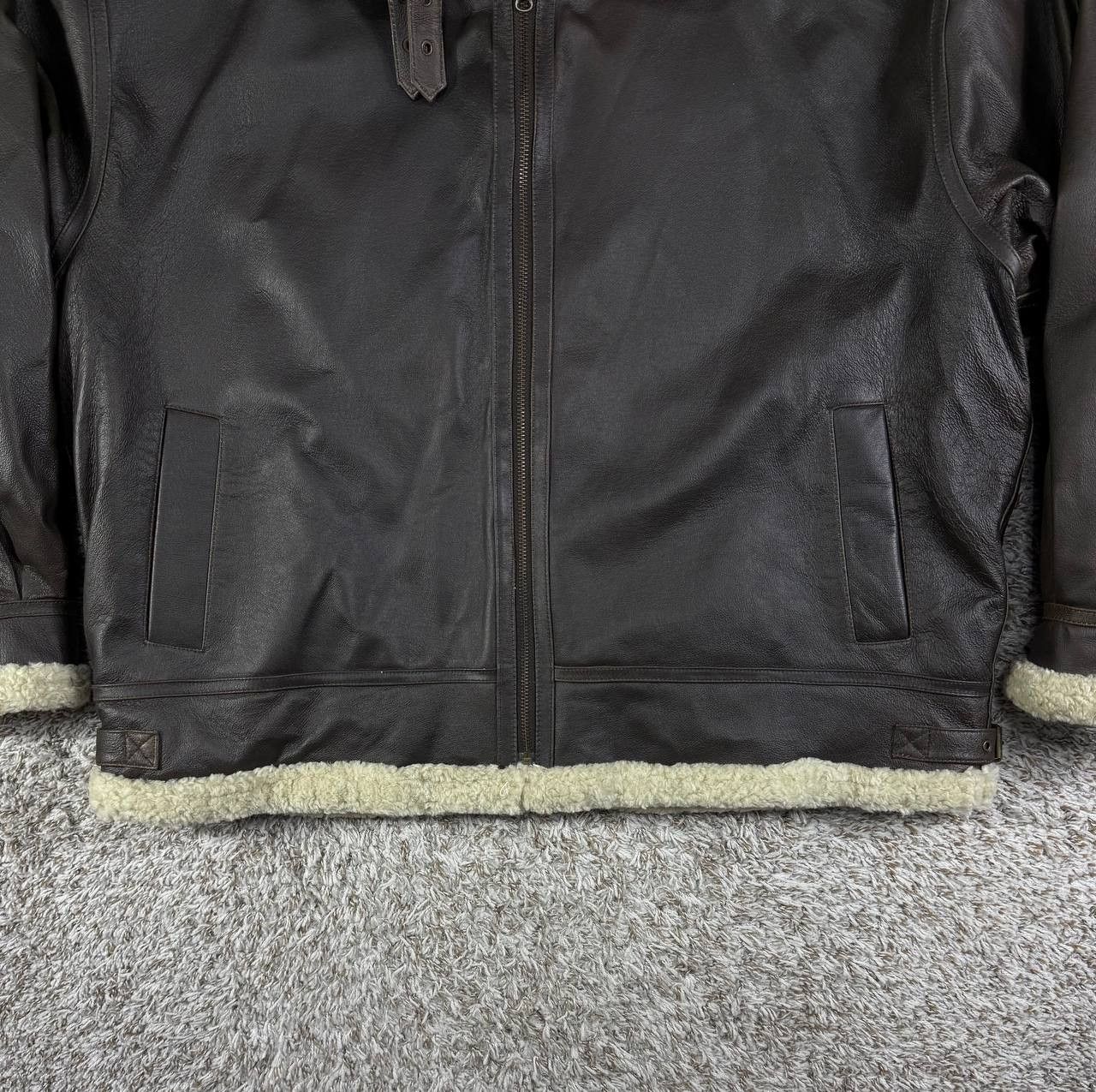 Wilsons Leather Vintage Wilsons Leather Genuine Leather Sherpa Lined Jacket Size US XXL / EU 58 / 5 - 3 Thumbnail