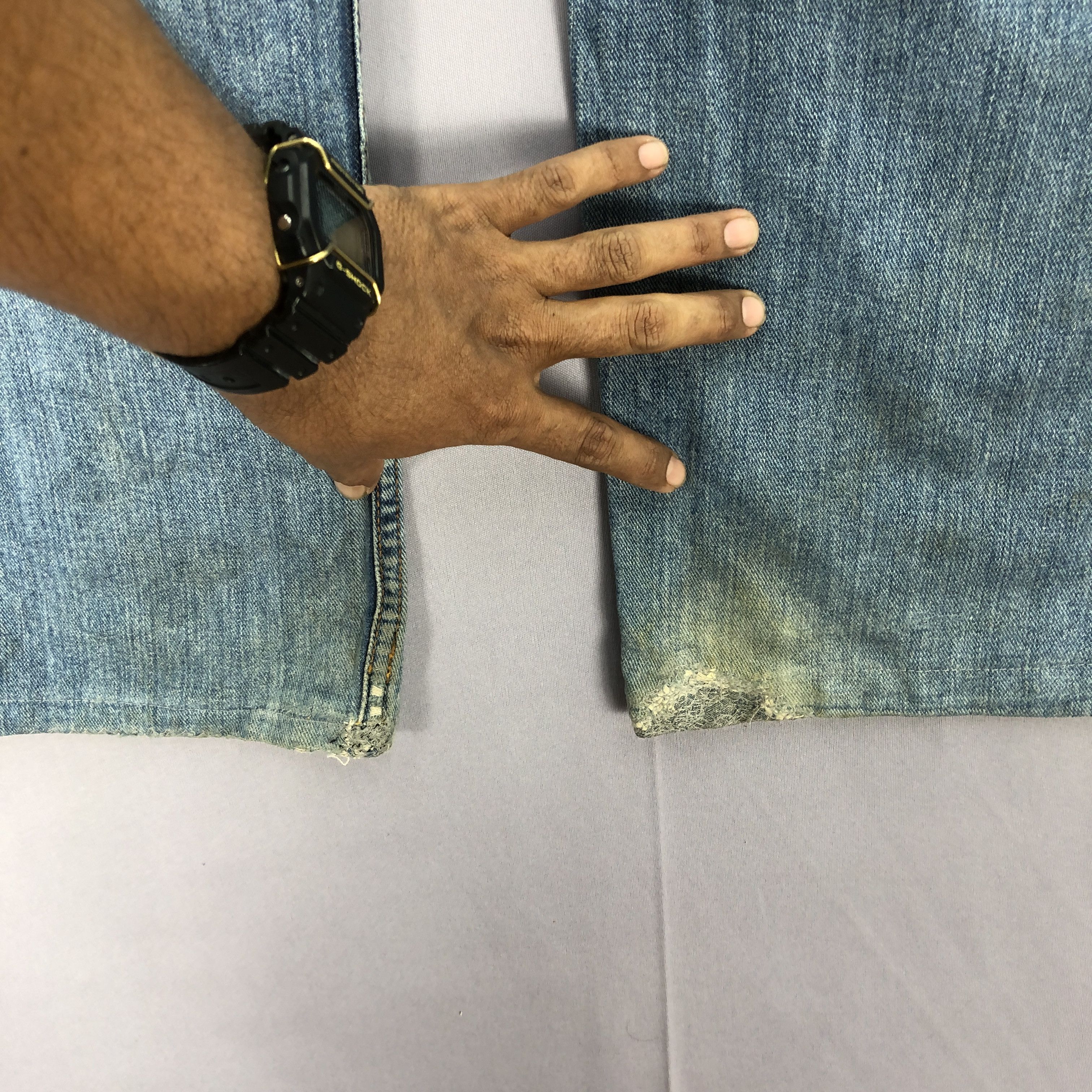 Levi's Vintage Y2K Levis Dirty Jeans Levi's Faded Blue Wash Denim Size US 32 / EU 48 - 6 Thumbnail