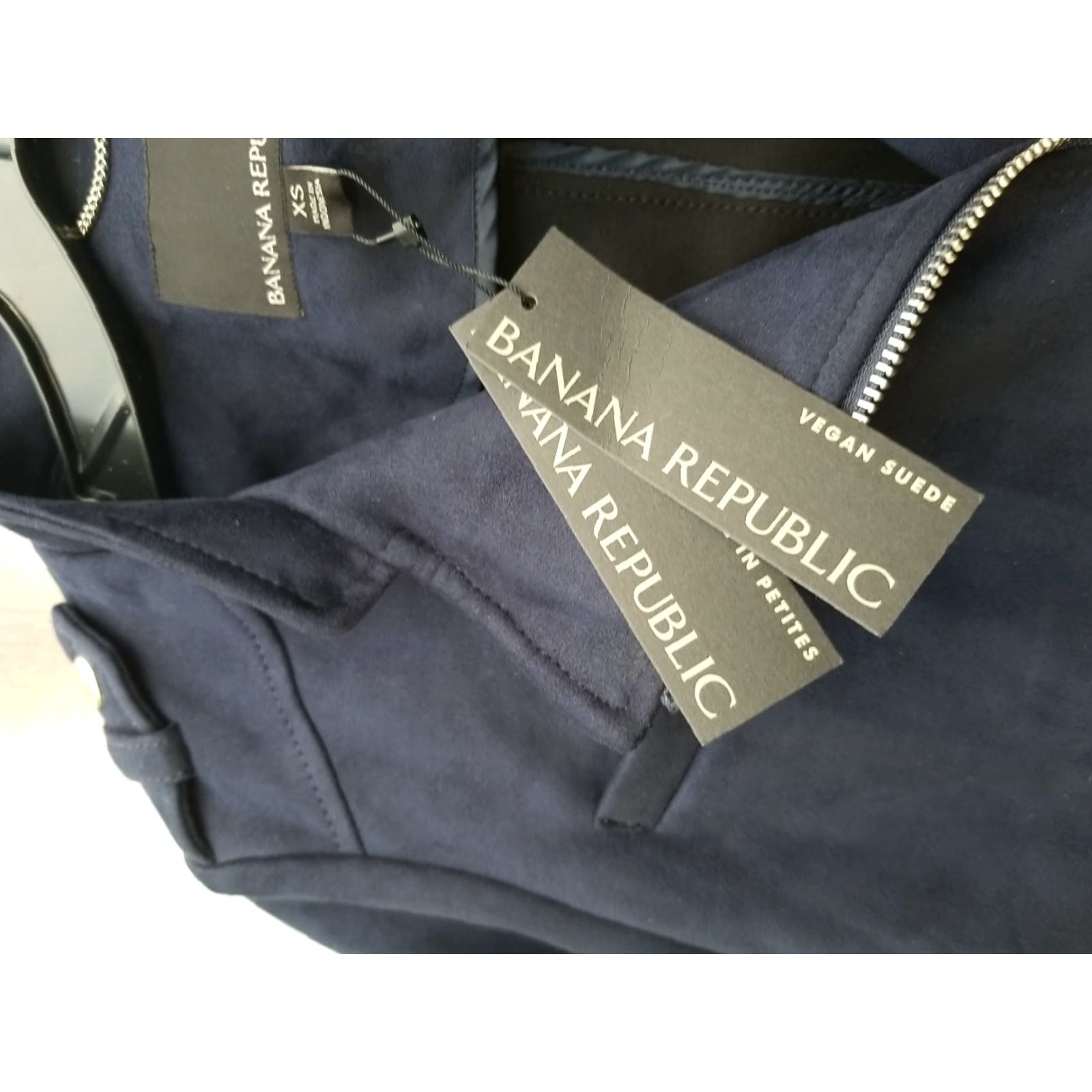 Banana Republic NWT Banana Republic Vegan Suede Moto Jacket Red XS Women Slim Jacket Biker Collared Short Sleeve Set? Size XS / US 0-2 / IT 36-38 - 5 Thumbnail