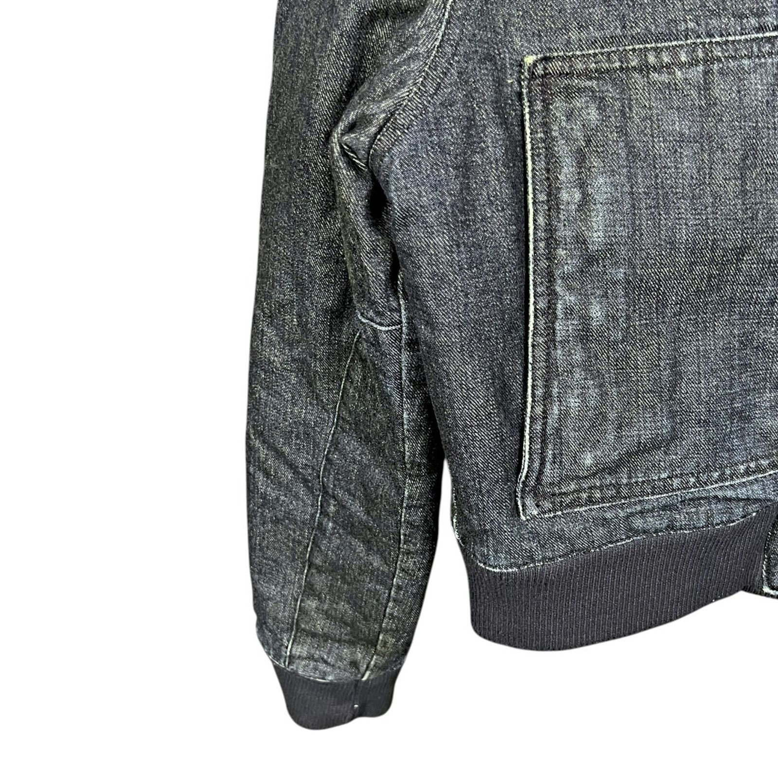 Ben Sherman Ben Sherman Women's Large Sherpa Lined Trucker Jean Jacket Size L / US 10 / IT 46 - 3 Thumbnail