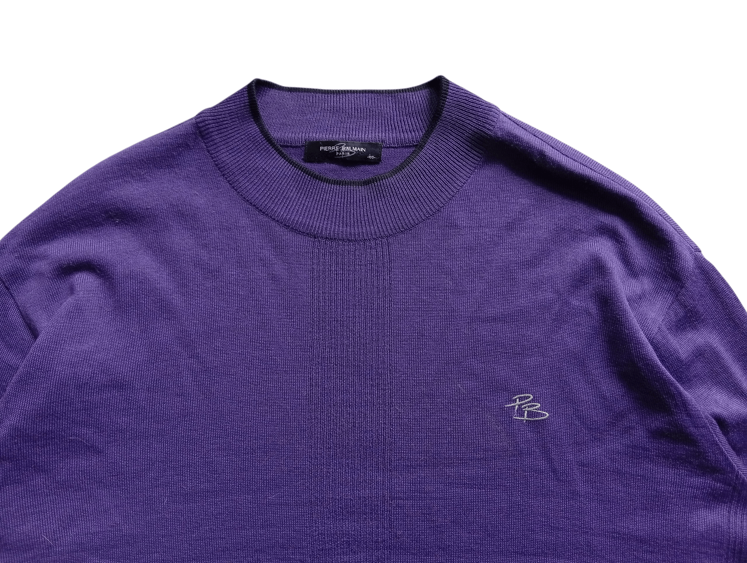 Pierre Balmain Vintage Pierre Balmain golf knit sweater Size US L / EU 52-54 / 3 - 2 Thumbnail