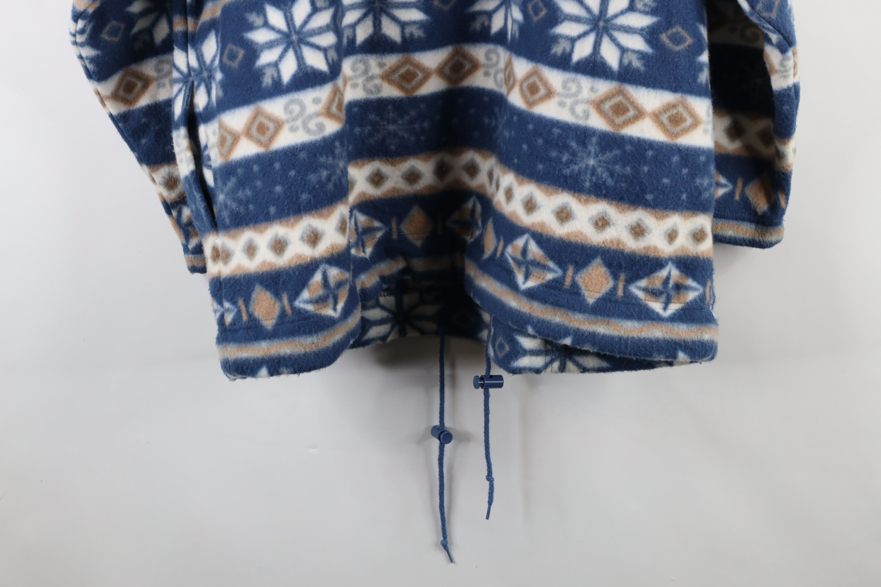 Vintage Vintage 90s Streetwear Christmas Fair Isle Fleece Sweater Size L / US 10 / IT 46 - 12 Thumbnail