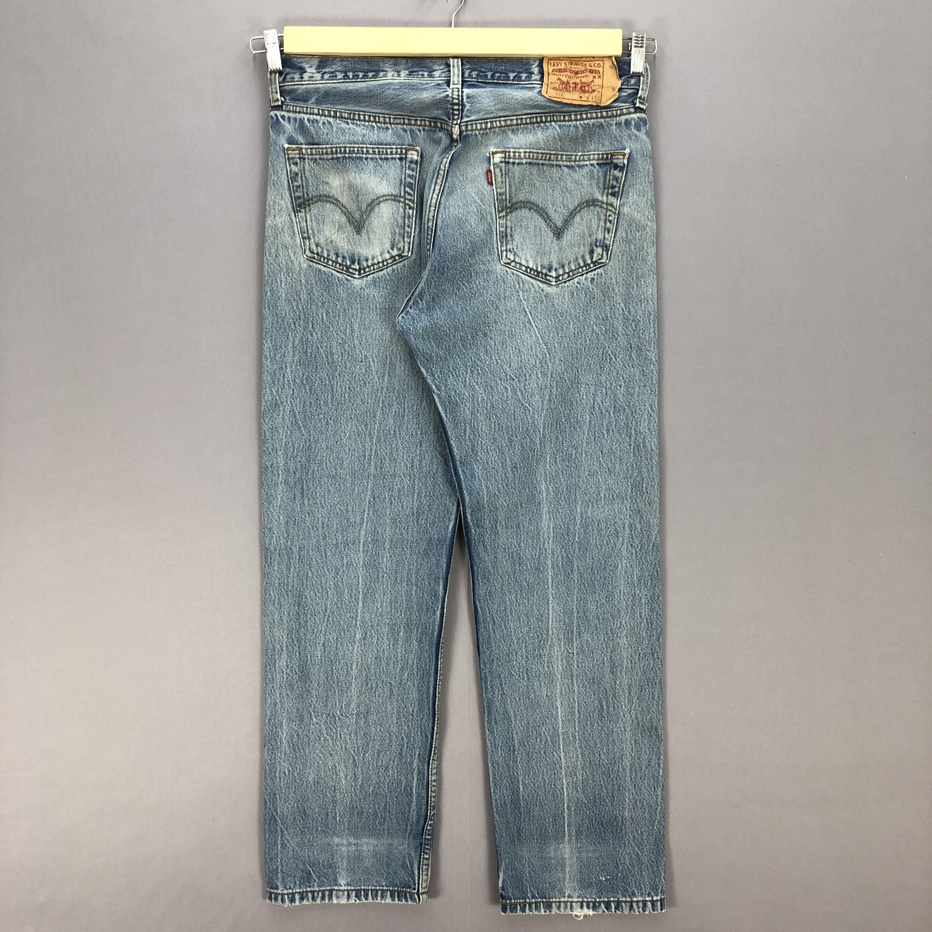Levi's × Vintage Vintage Y2K Levis 501 Jeans Levi's Faded Light Wash Denim Size US 36 / EU 52 - 2 Thumbnail