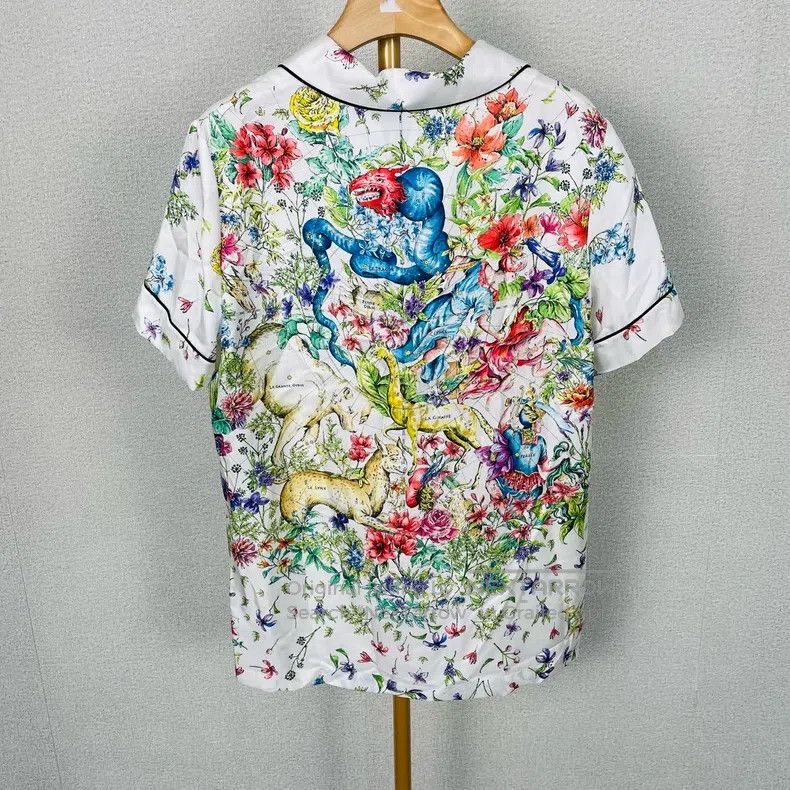 Dior Dior Plant pattern printed single-breasted short-sleeved s Size XXS / US 00 / IT 34 - 2 Thumbnail