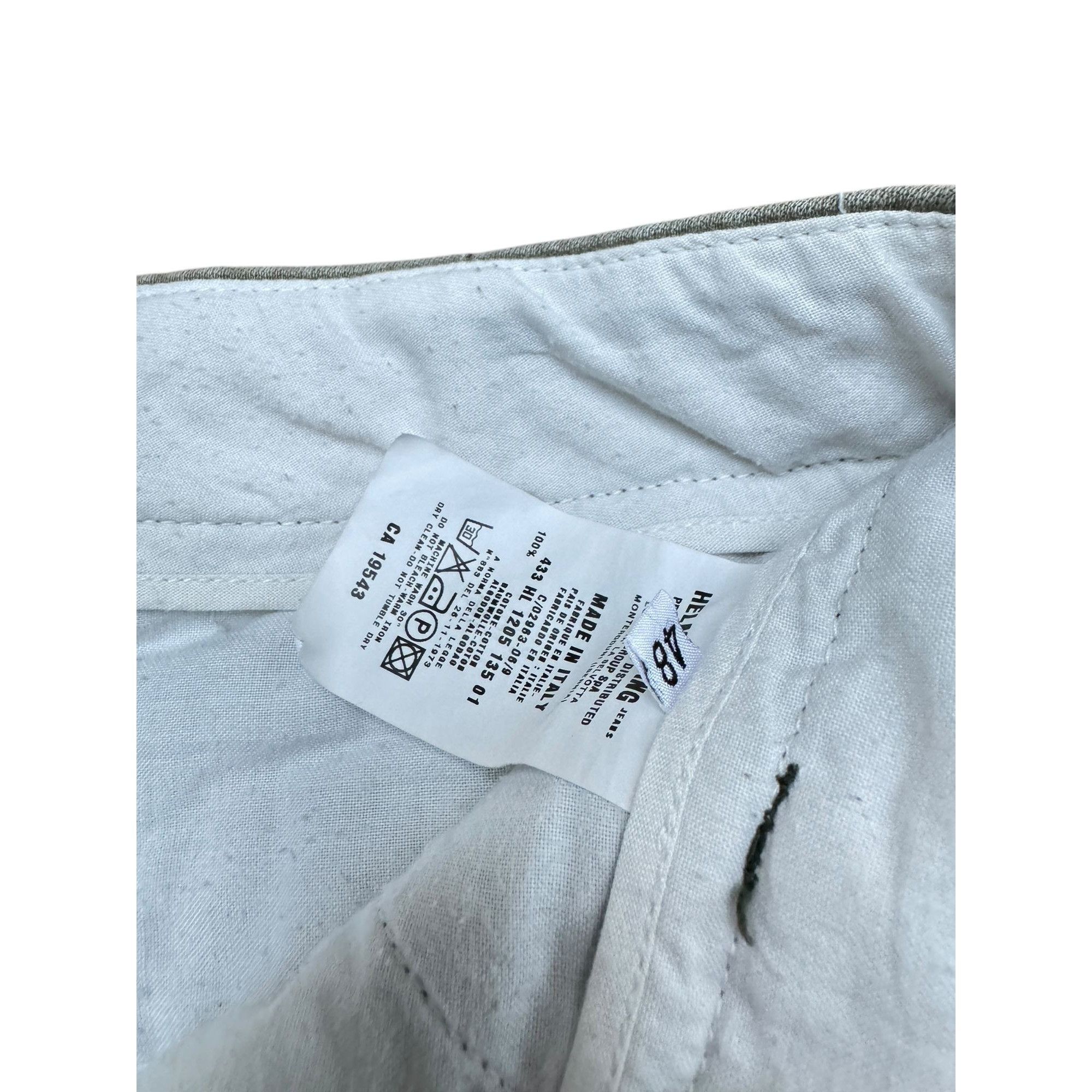 Helmut Lang Vintage 1990s Kaki Cotton Cargo Pants Size US 32 / EU 48 - 6 Thumbnail