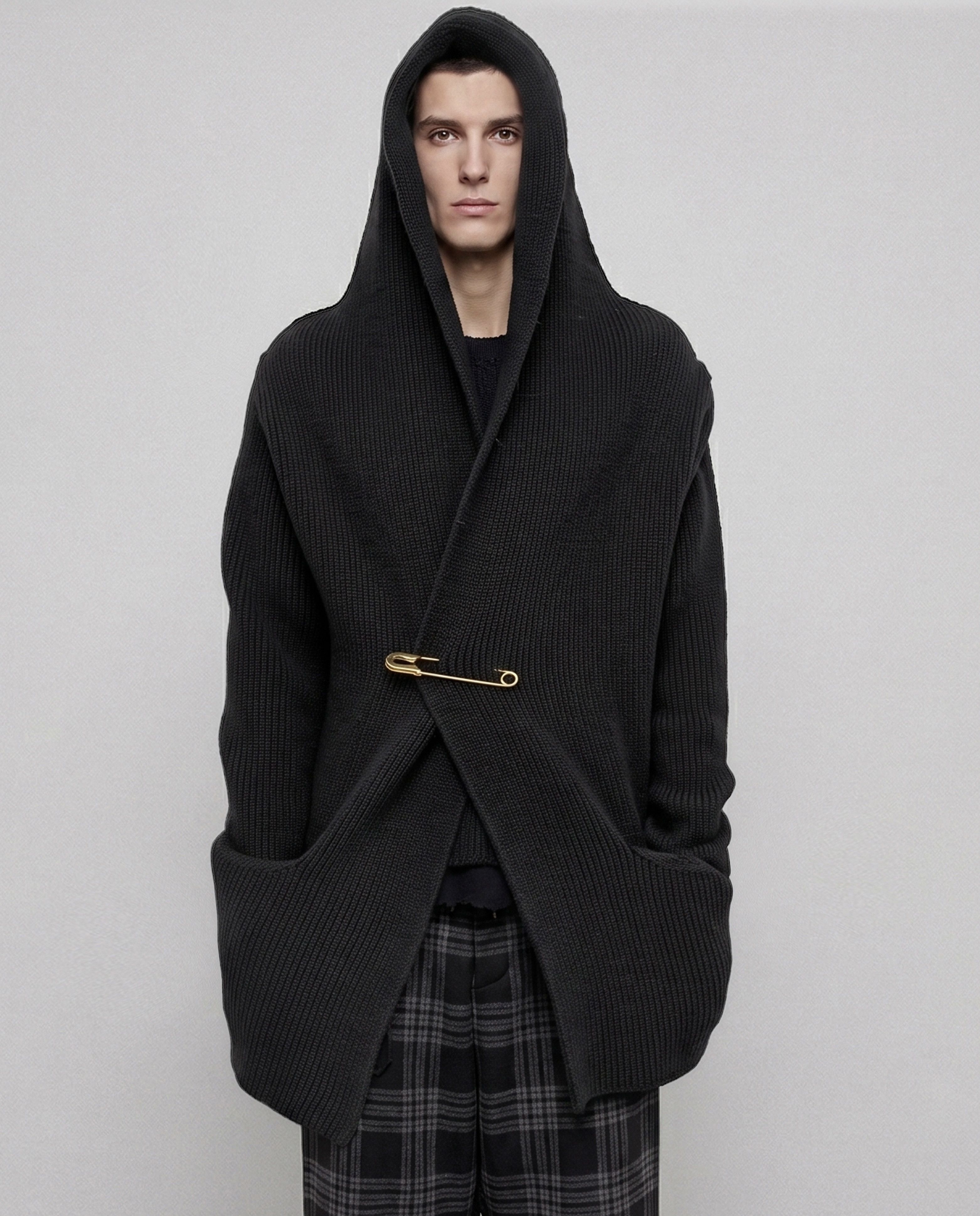 Kazuyuki Kumagai Attachment Wool Long Cardigan Hooodie Size US L / EU 52-54 / 3 - 1 Thumbnail