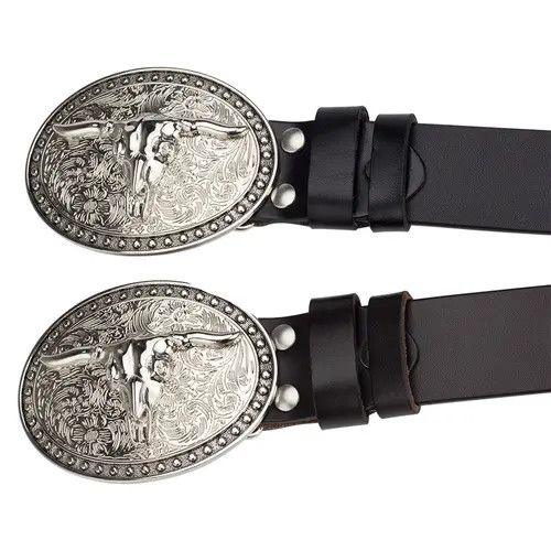 Designer Modern Vintage Belt Riveted Belts Menswear Accessories Size ONE SIZE - 3 Thumbnail