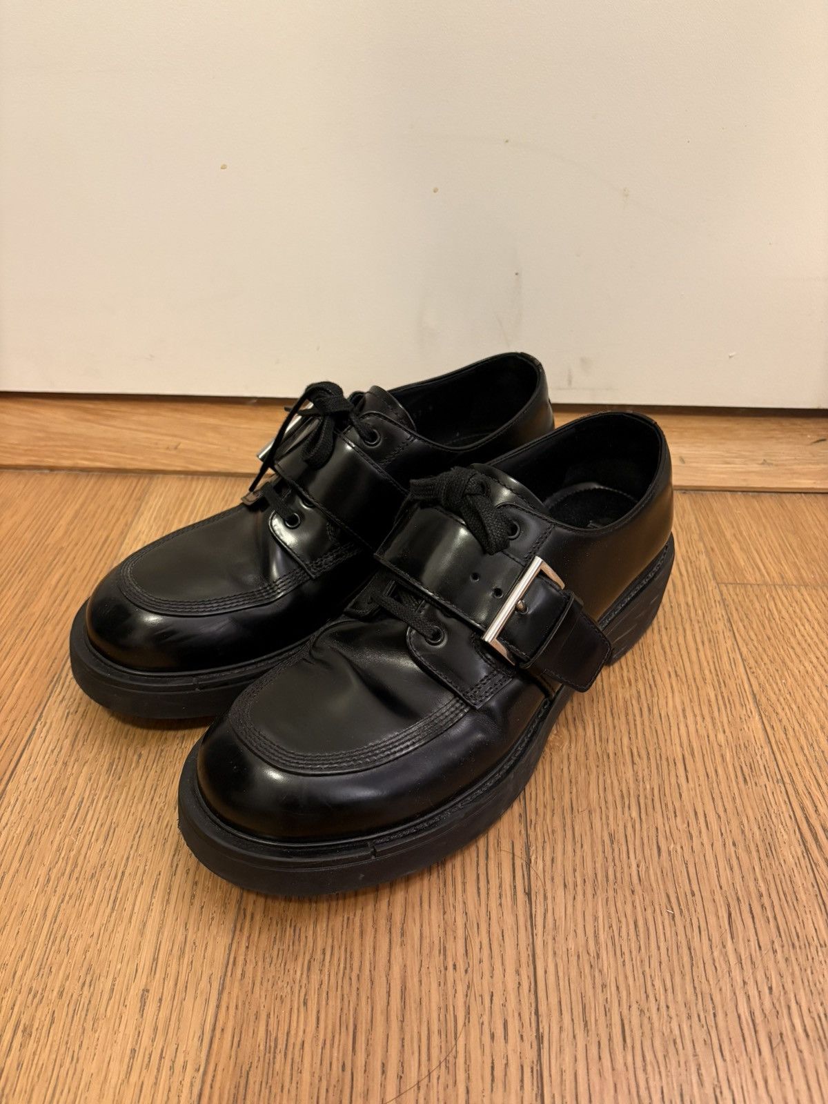 Prada Prada Brushed leather Derby Size US 9 / EU 42 - 1 Thumbnail
