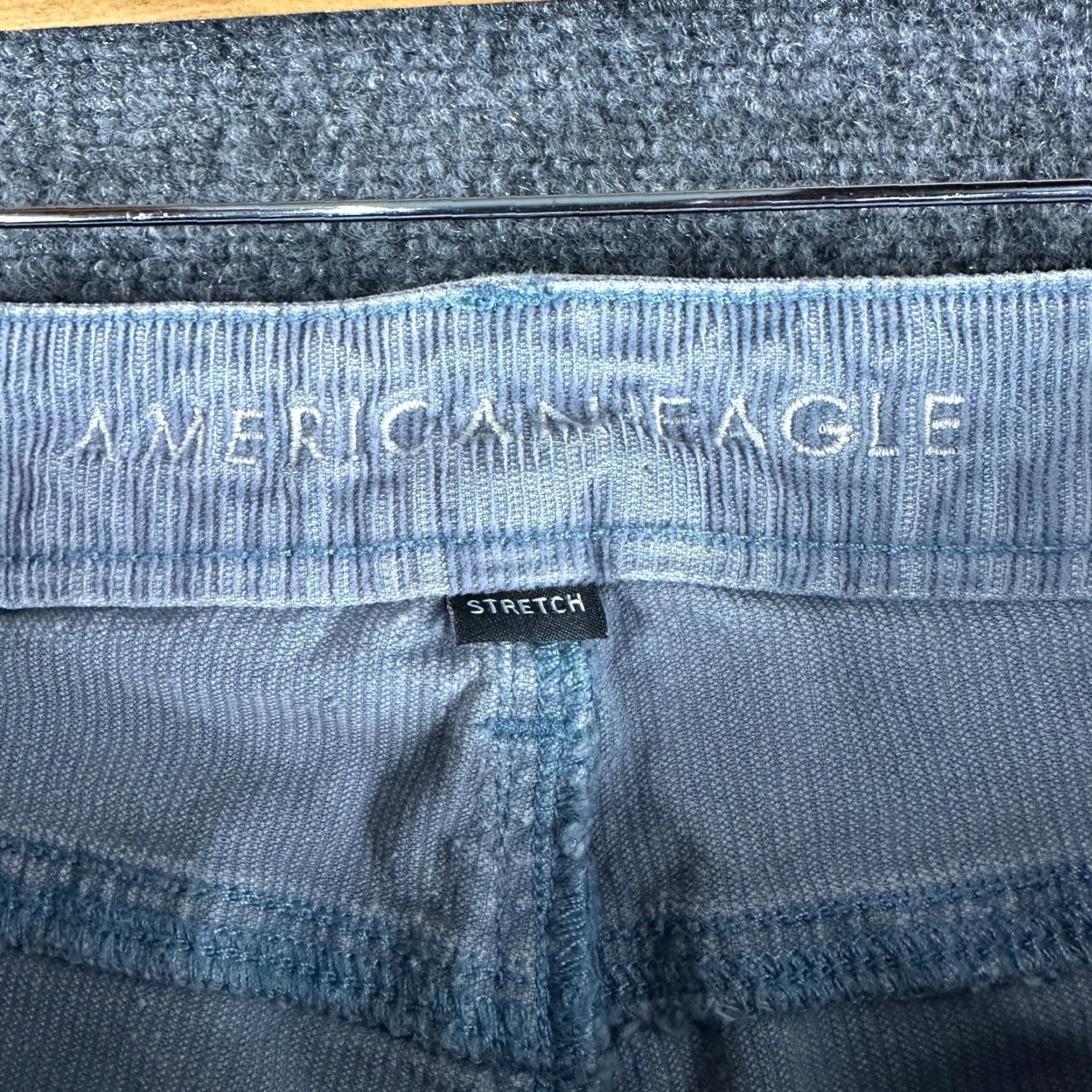 American Eagle Outfitters American Eagle Outfitters Jeans Womens 10 Mom Straight Slate Blue Corduroy 5 Pocket Cotton Size 32" / US 10 / IT 46 - 4 Thumbnail