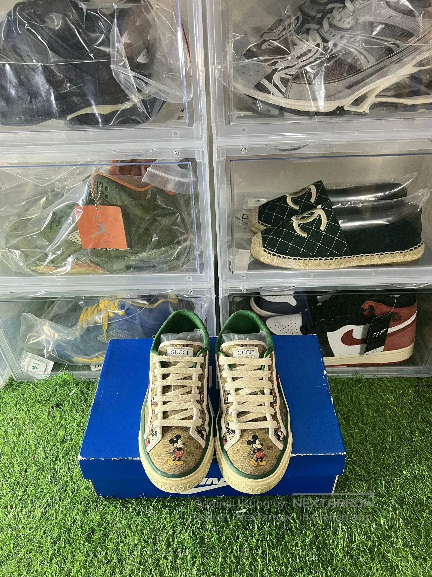 Gucci disney x gucci tennis 1977 canvas shoes. Size US 6.5 / EU 39-40 - 2 Thumbnail