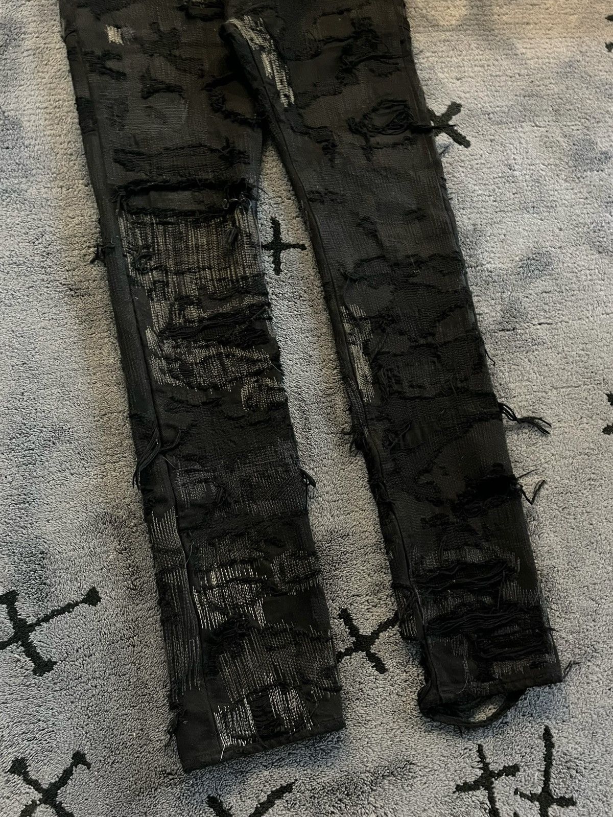 Undercover AW05 Arts and Crafts 85 Distressed Denim Size US 32 / EU 48 - 3 Thumbnail