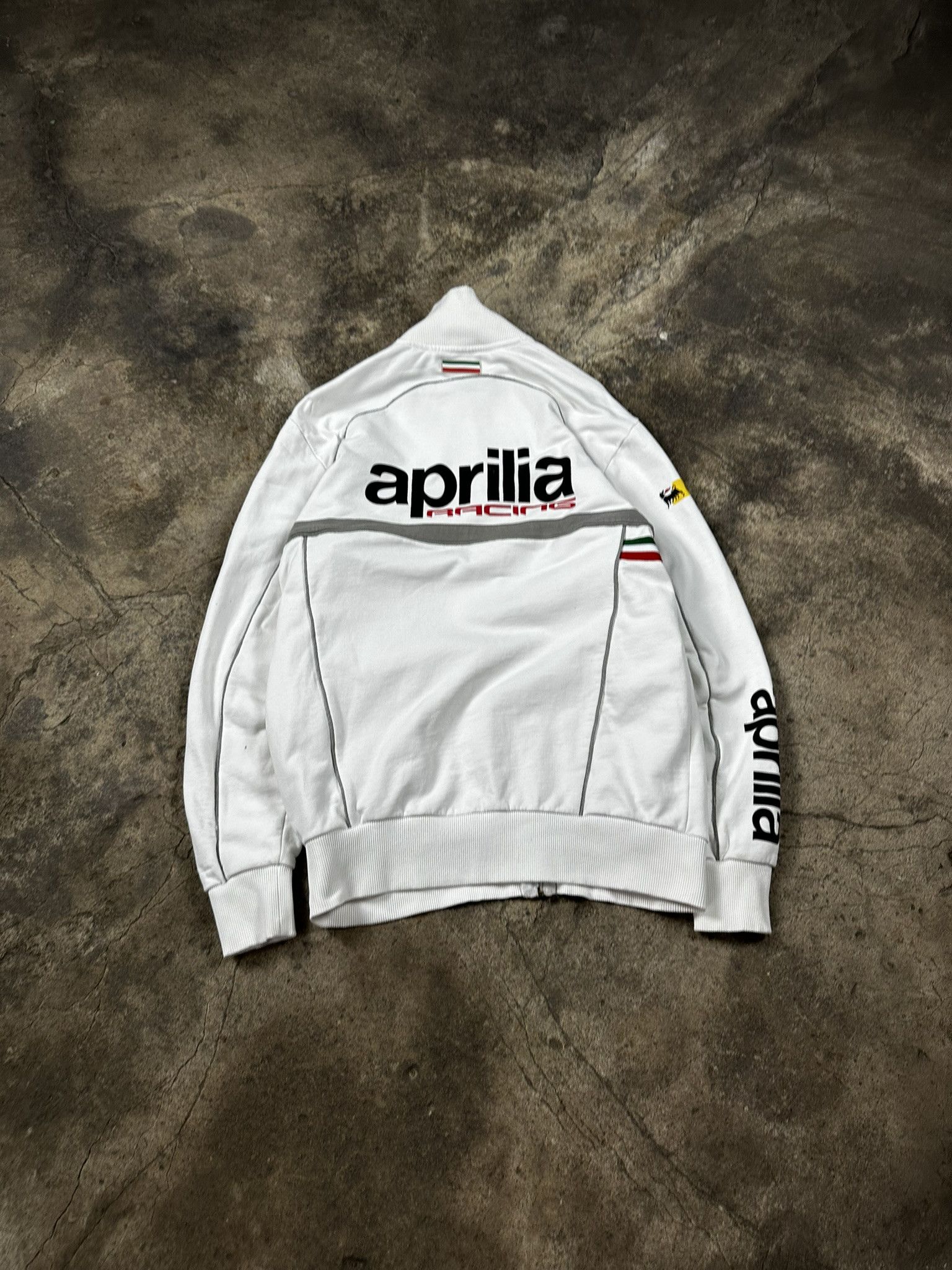 Vintage 00s Vintage Aprilla Racing Zip Y2k Sweatshirt Size US XL / EU 56 / 4 - 2 Thumbnail