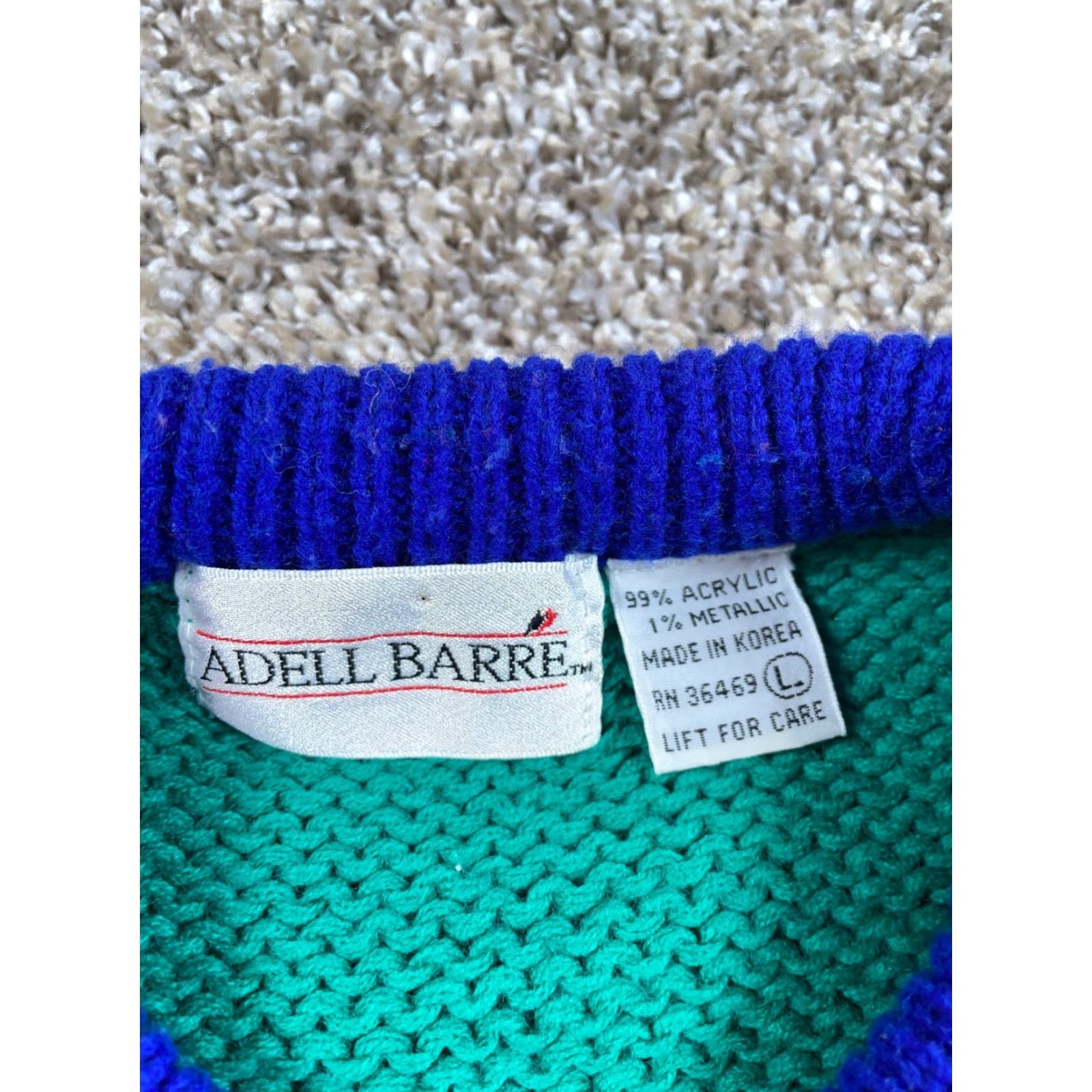 Vintage VINTAGE Adell Barre Christmas Skiing Elves Sweater Women's Large Ugly Holiday Knit Size L / US 10 / IT 46 - 3 Thumbnail