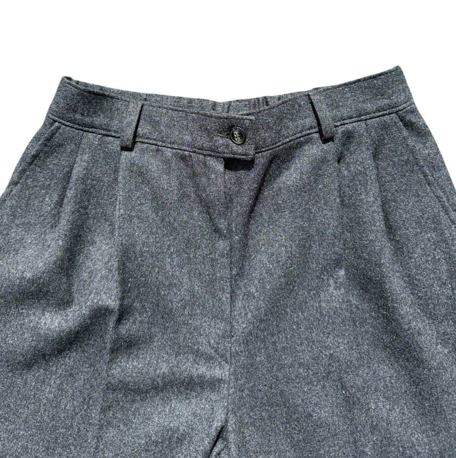 Pendleton Vintage Pendleton Petite Womens Grey Wool Slacks Pants 12 Size 34" / US 12 / IT 48 - 3 Thumbnail