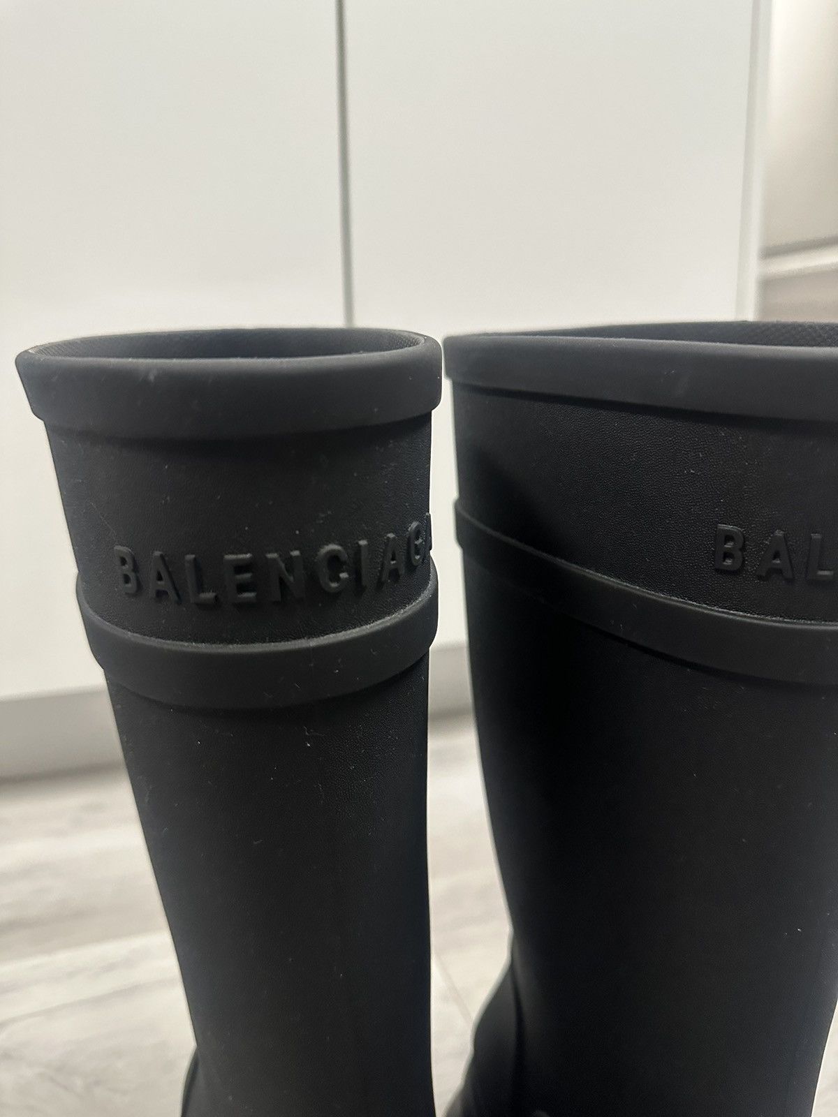 Balenciaga Balenciaga x Croc Boots (Black) Size US 9 / EU 42 - 3 Thumbnail