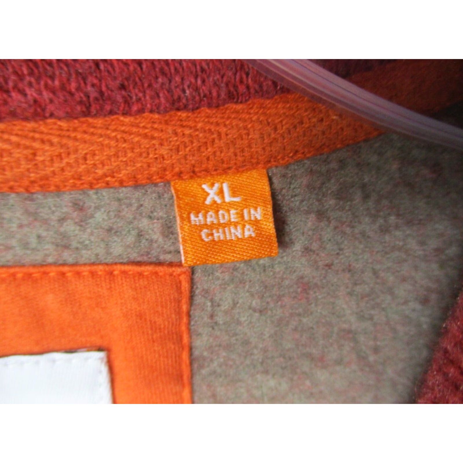 Orvis VINTAGE Orvis Vest Mens XL Red Wool Blend Full Zip Mock Neck Size US XL / EU 56 / 4 - 4 Thumbnail
