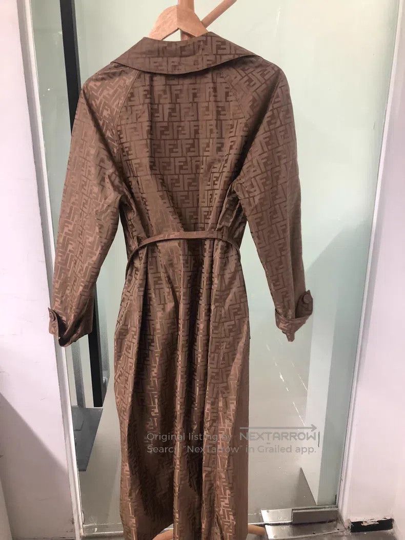 Fendi Fendi All-over printed trench coat Size XXS / US 00 / IT 34 - 2 Thumbnail