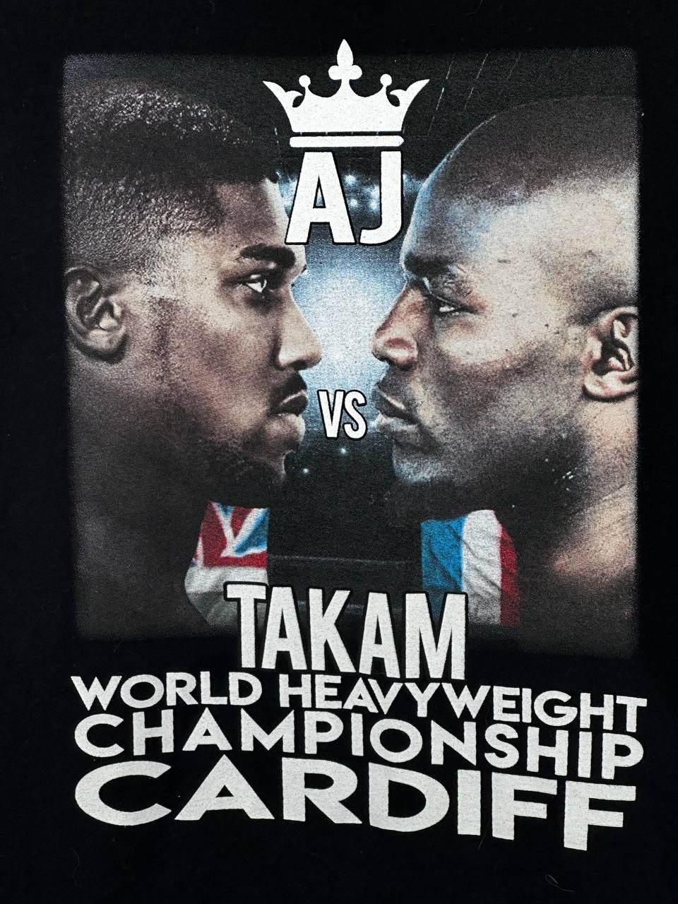 Vintage Anthony Joshua Carlos Takam Boxing UK Promo T Shirt Size US XL / EU 56 / 4 - 4 Thumbnail