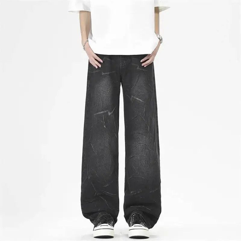 Japanese Brand Black washed dirty denim Size US 29 - 1 Thumbnail