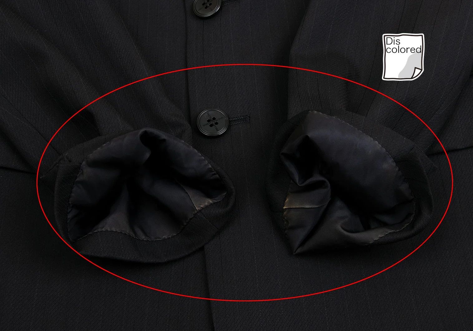 Jean Paul Gaultier Wool-Poly Shadow Stripe Jacket in Black Size 44 Size US S / EU 44-46 / 1 - 8 Thumbnail