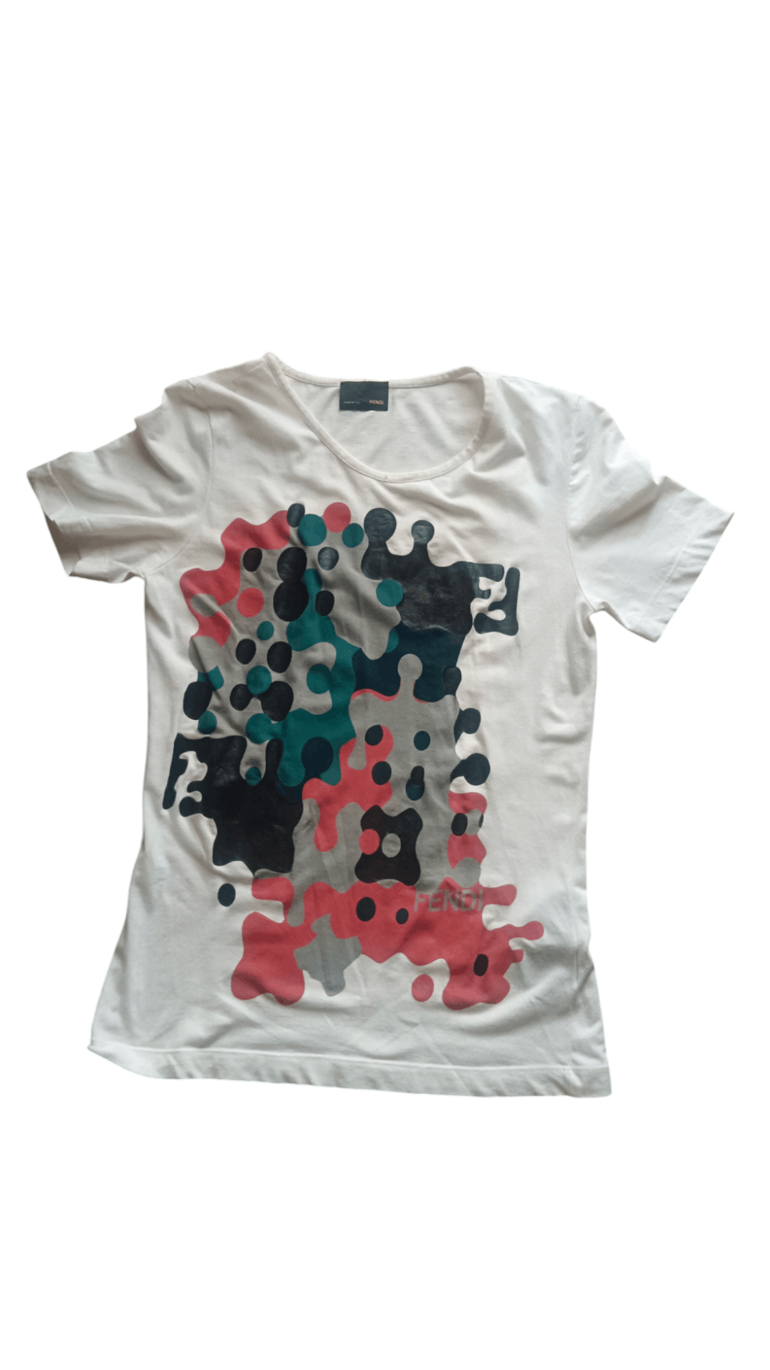 Designer × Fendi FENDI Zucca dot print T-shirt Size S / US 4 / IT 40 - 2 Thumbnail