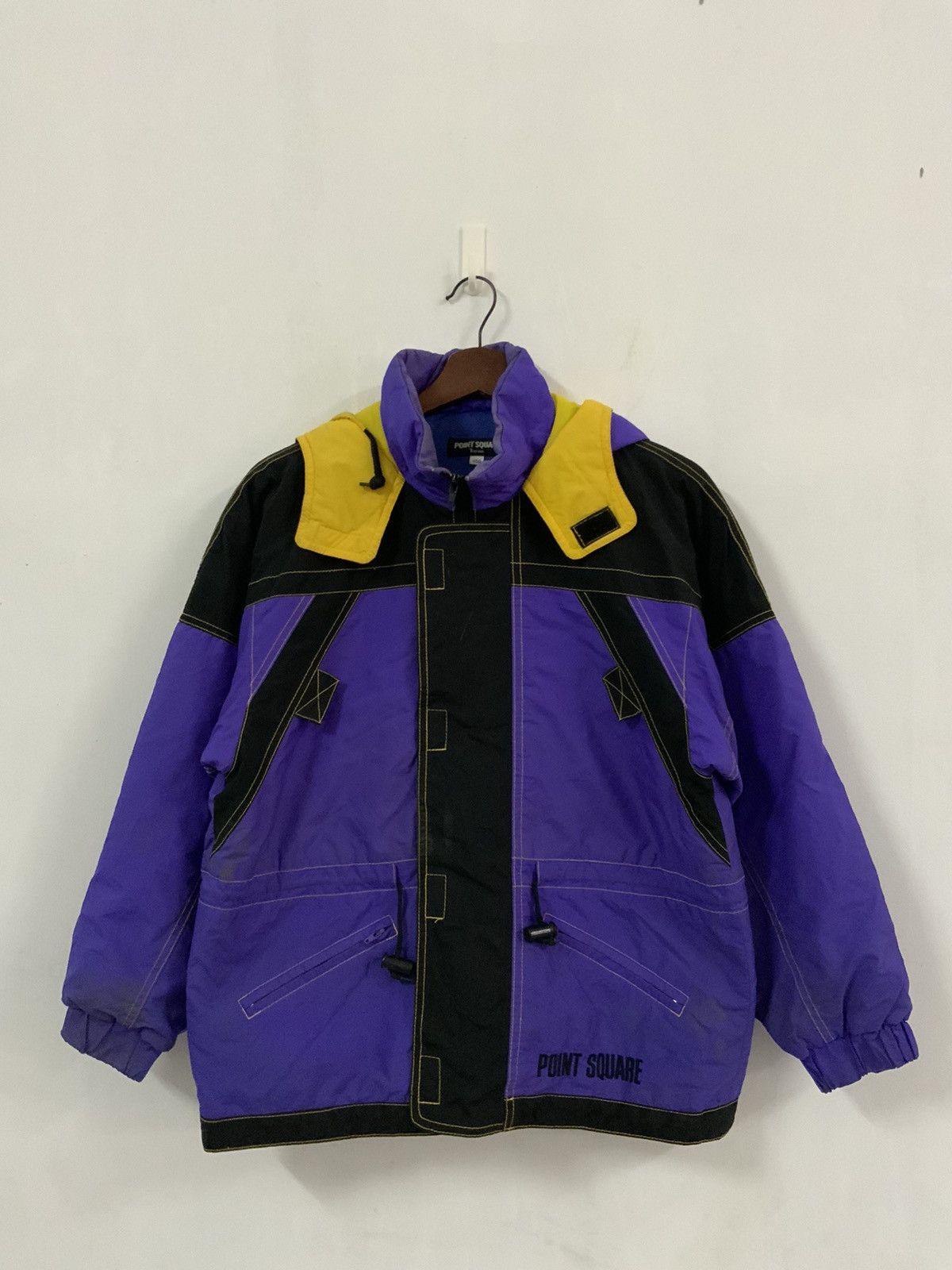 Japanese Brand Point Square Winter Hoodie Size US M / EU 48-50 / 2 - 1 Thumbnail