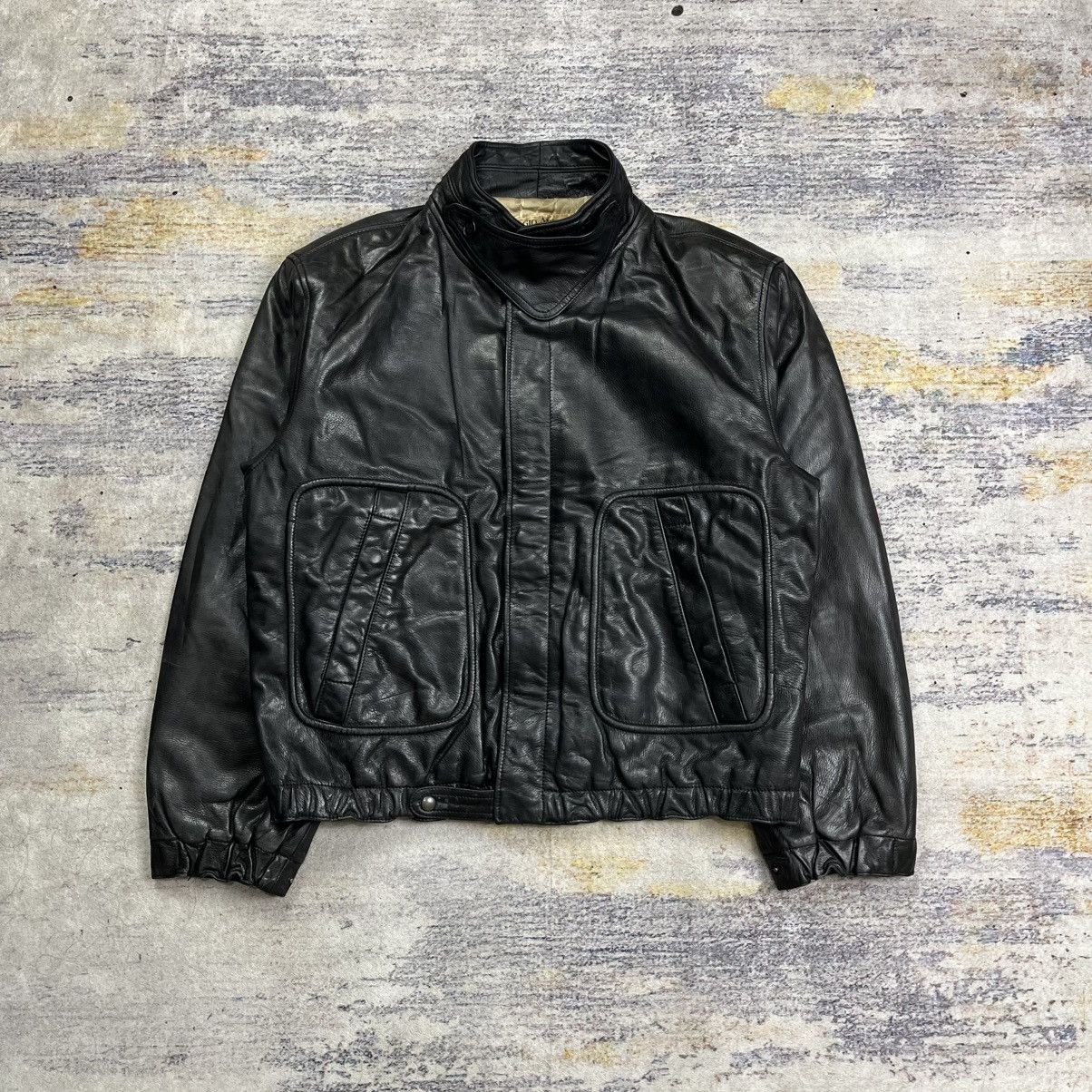 Giorgio Armani Armani Jeans Dragon Hide biker jacket m-l | Grailed