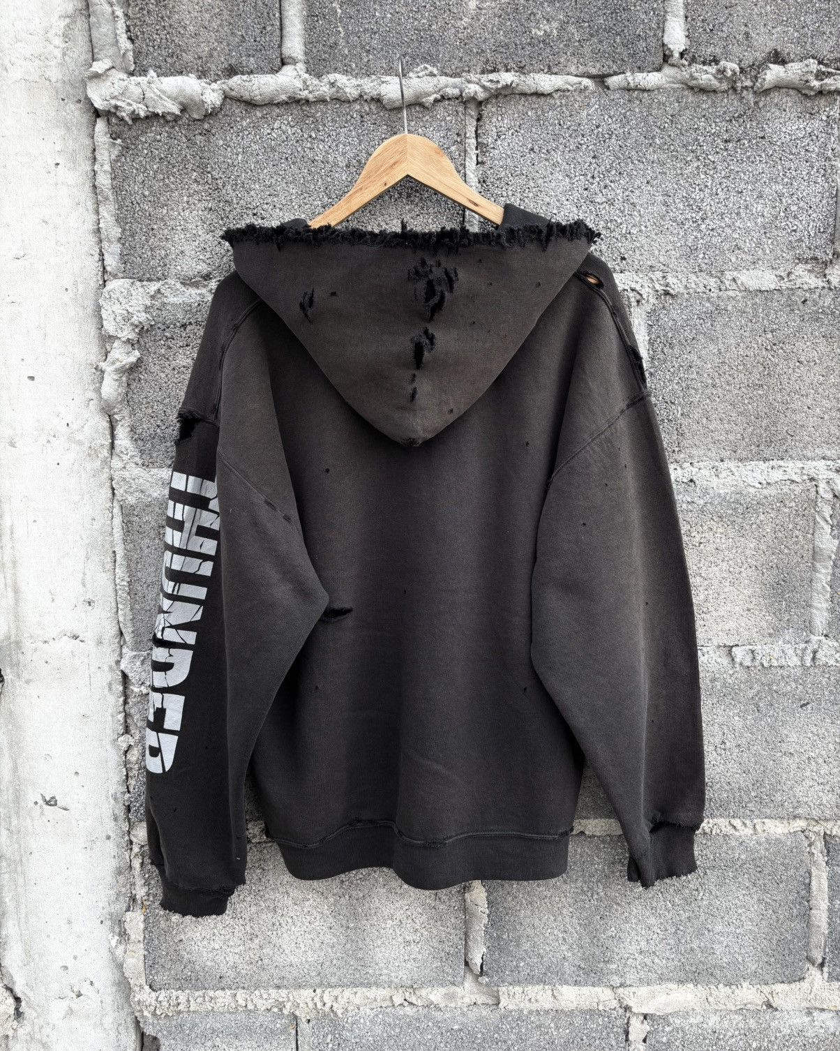 Russell Athletic Thrashed Faded Distressed Russell Hoodie ERD Grunge Size US L / EU 52-54 / 3 - 15 Thumbnail