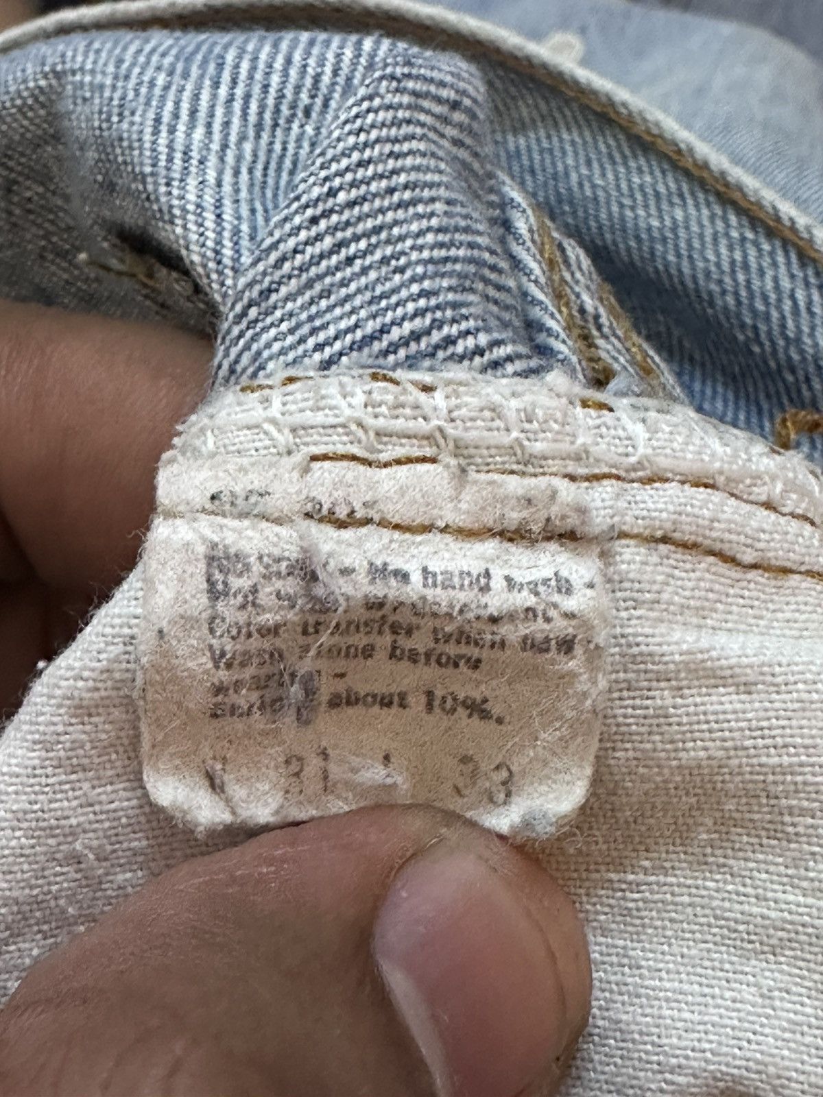 Levi's Vintage Clothing Vintage 70’s Levi’s 501 Selvedge Button 524 Faded Denim Size US 29 - 8 Thumbnail