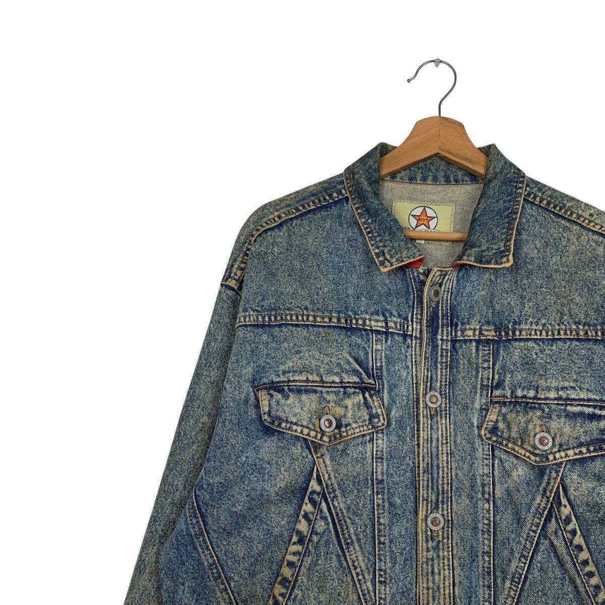 Japanese Brand Vintage CLUB & TEAM Blue Way Company Denim Jacket #2575-C116 Size US M / EU 48-50 / 2 - 6 Thumbnail