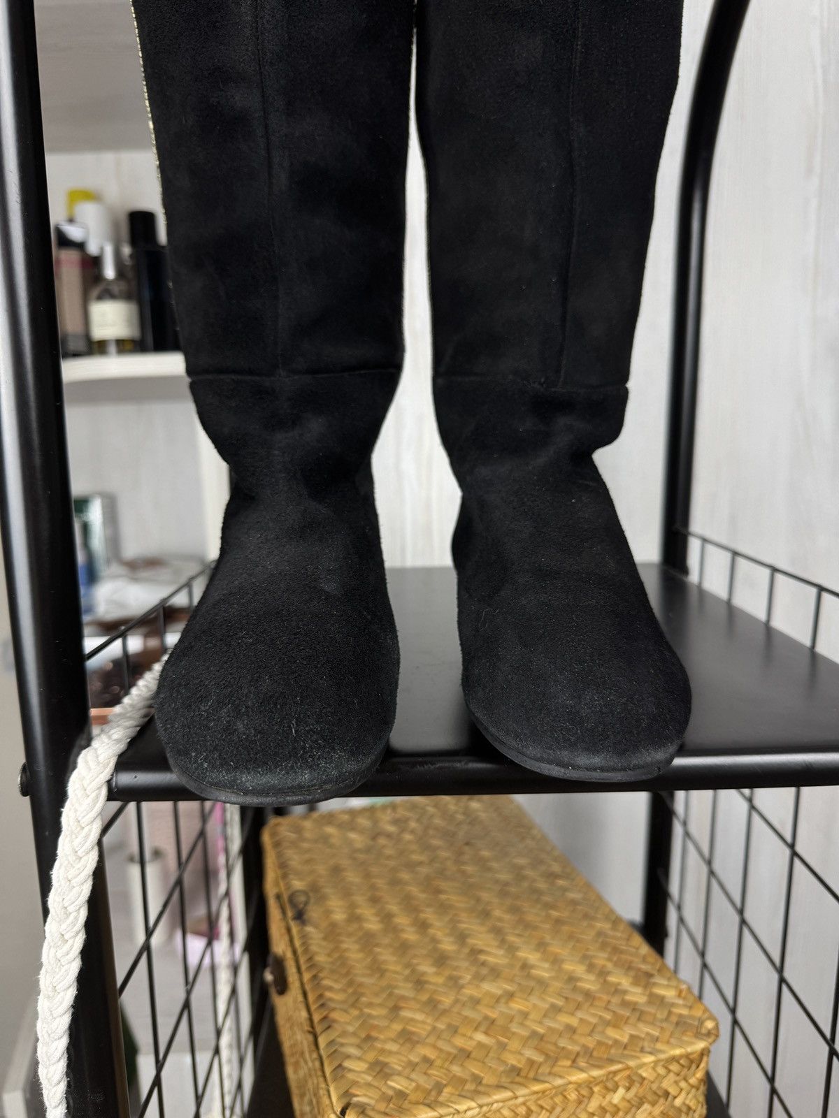 Chanel Chanel Archive Suede 90s 00s CC Logo Zipper Knee-High Boots Size US 8 / IT 38 - 17 Thumbnail