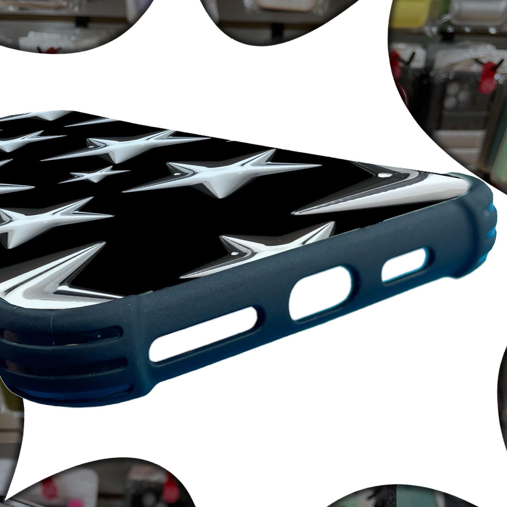 Other Silver Chrome Star Collage Phone Case iPhone 14 13 12 11 X X Size ONE SIZE - 3 Thumbnail