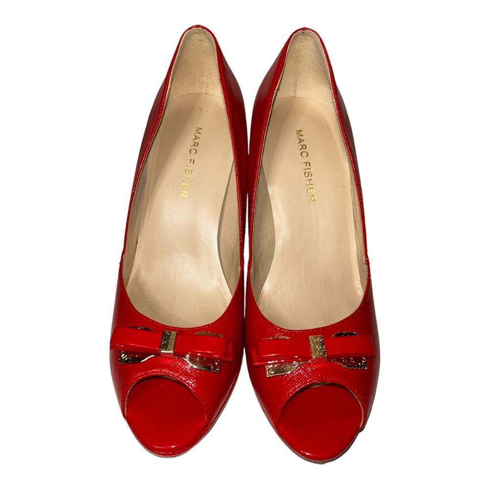 Designer Marc Fisher l Marsha Peep Toe Pumps Size 6 Size US 6 / IT 36 - 3 Thumbnail