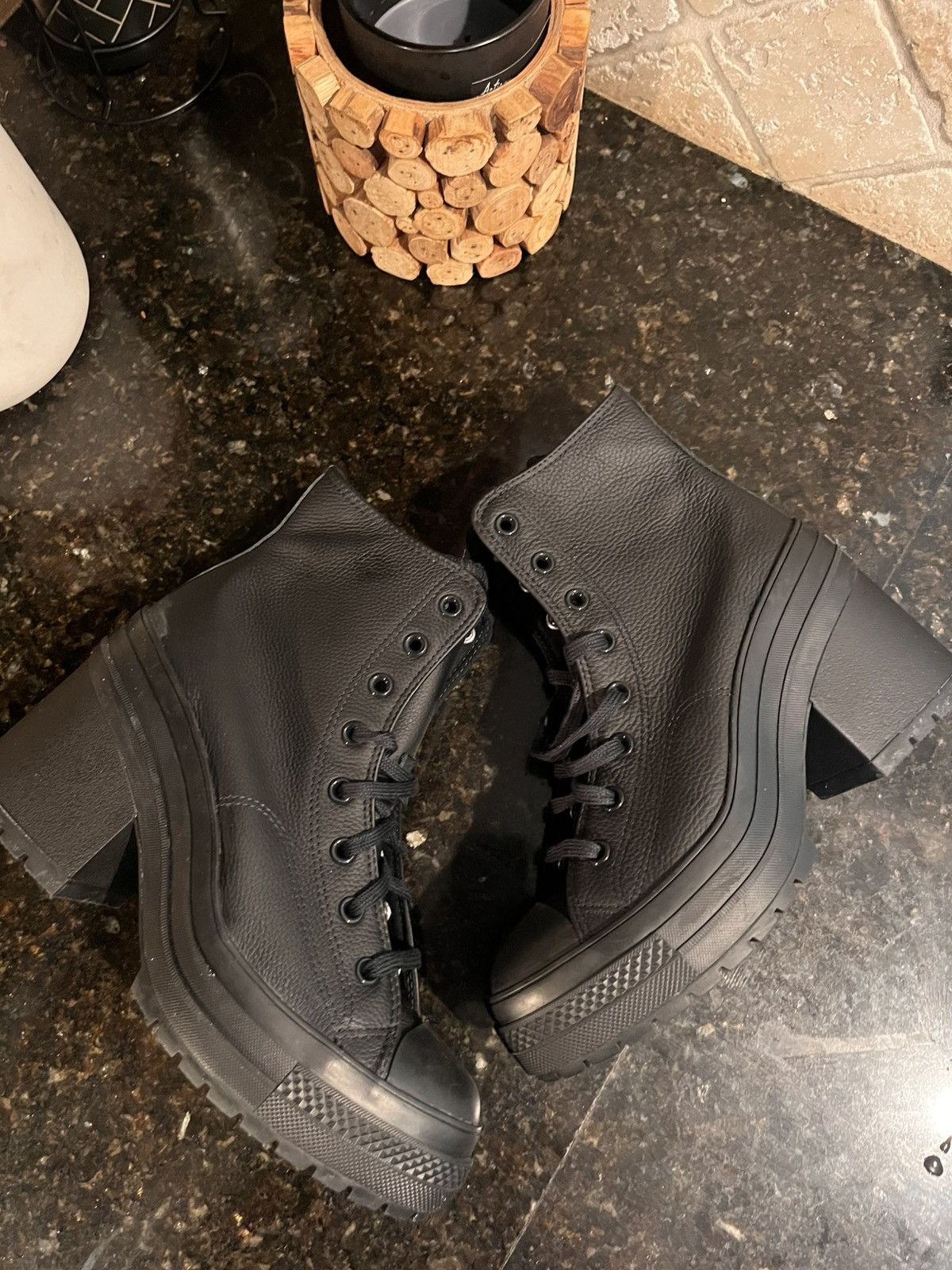 Converse Converse De Luxe High Leather Heel Size US 11.5 / IT 41.5 - 2 Thumbnail