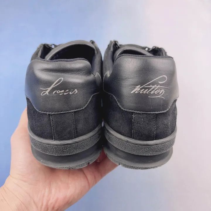 Louis Vuitton Louis Vuitton Trainer Black Sneakers -2508 Size US 9.5 / EU 42-43 - 2 Thumbnail
